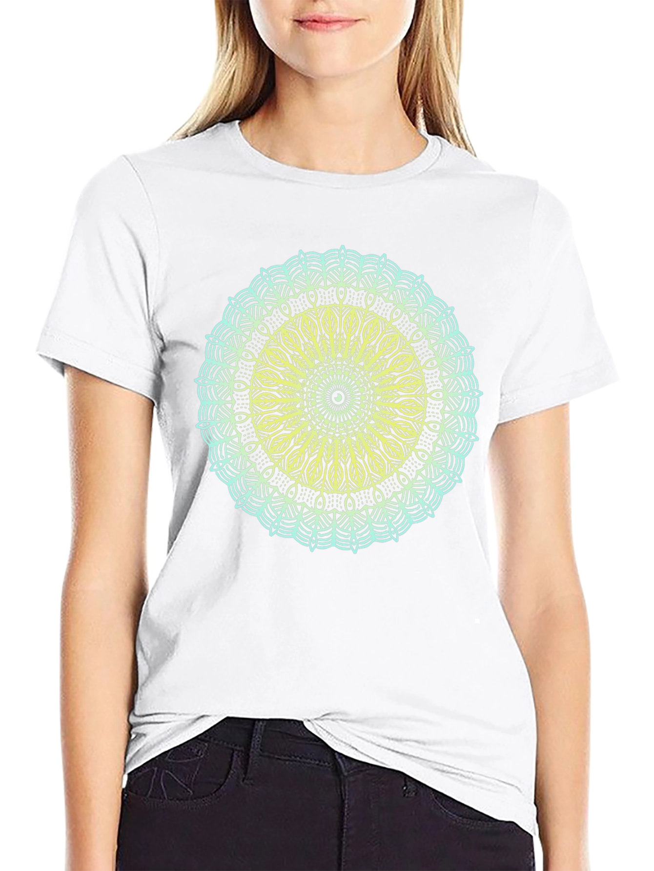 Geometric Mandala Graphic T-Shirt