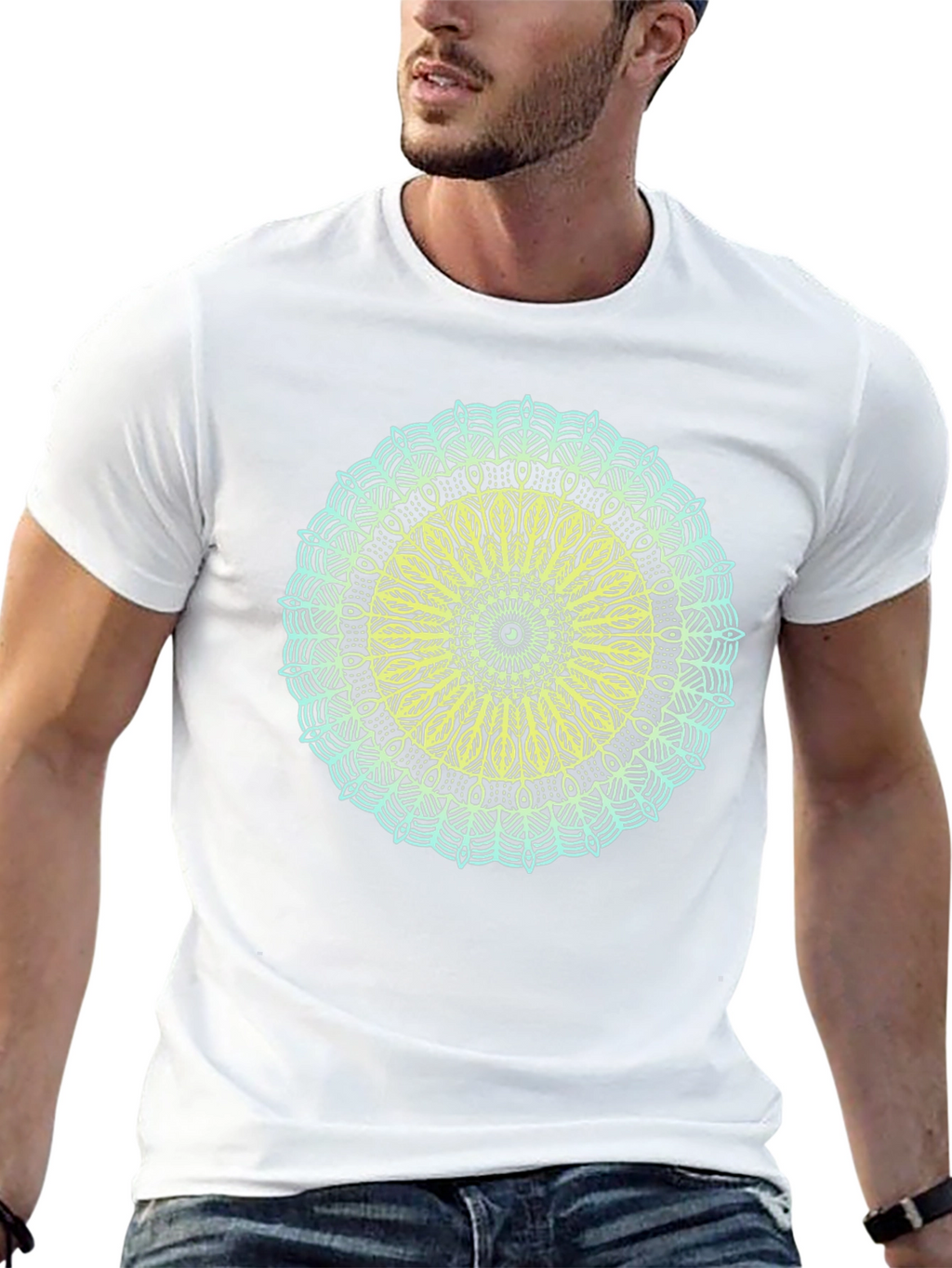 Geometric Mandala Graphic T-Shirt