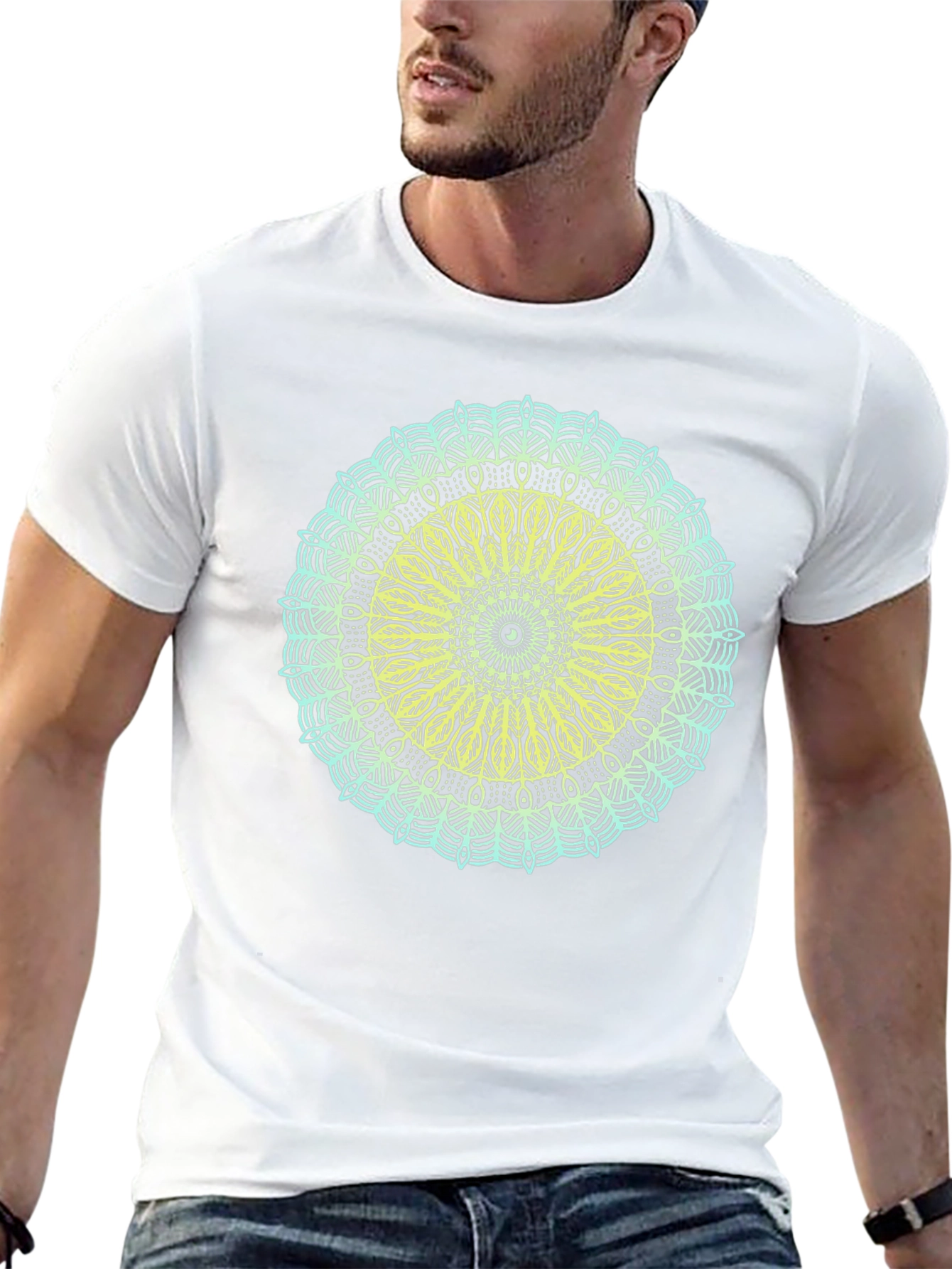 Geometric Mandala Graphic T-Shirt