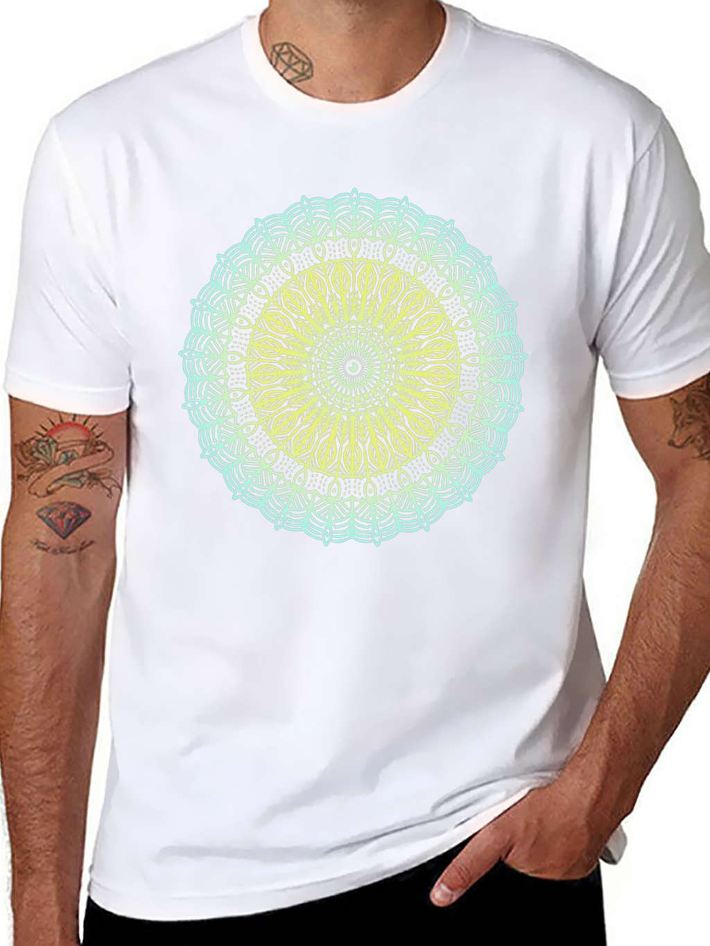 Geometric Mandala Graphic T-Shirt