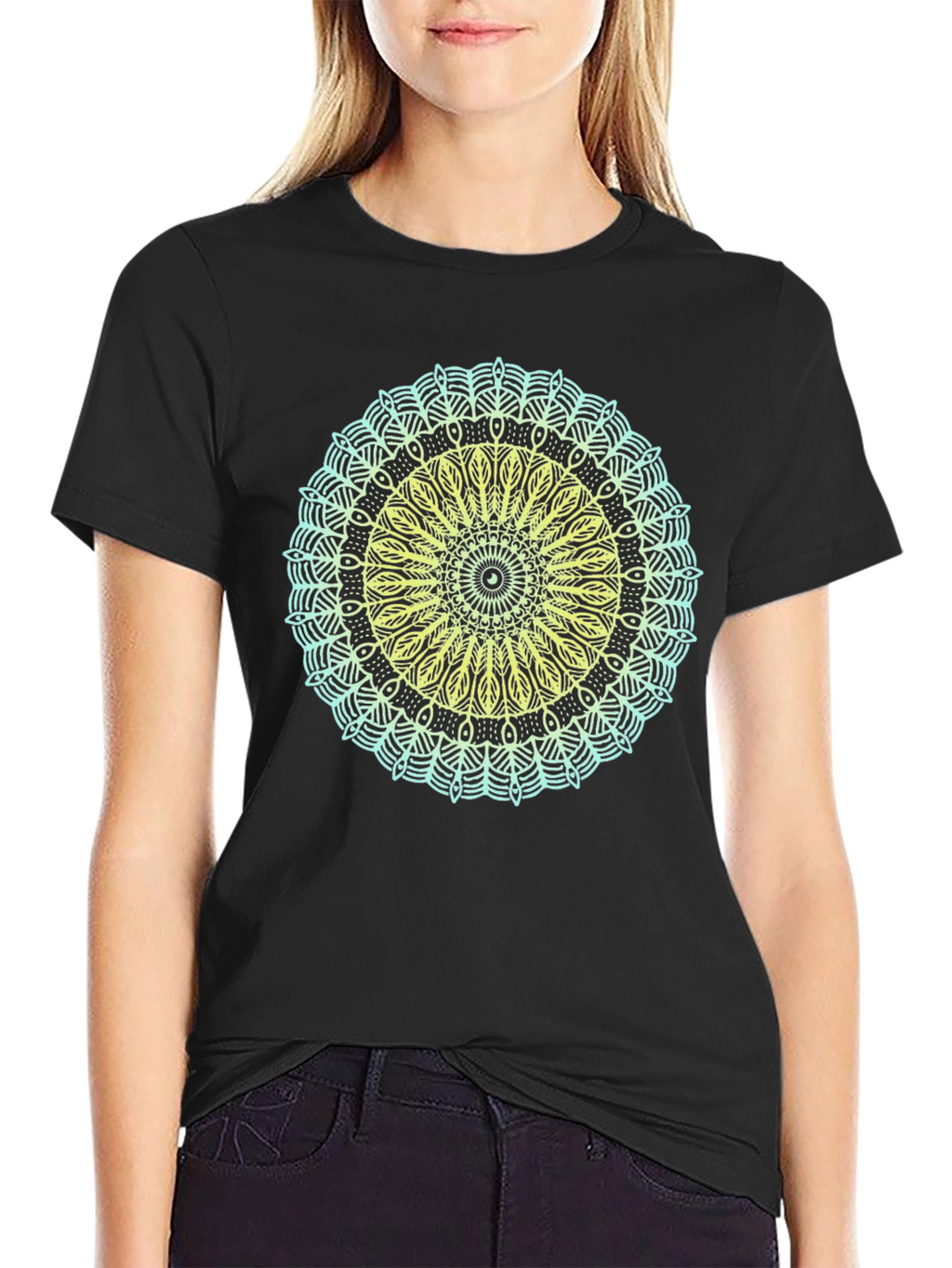 Geometric Mandala Graphic T-Shirt