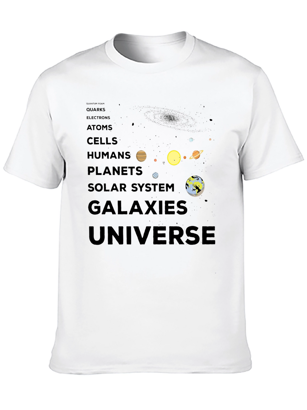 Universe Evolution Black T-Shirt