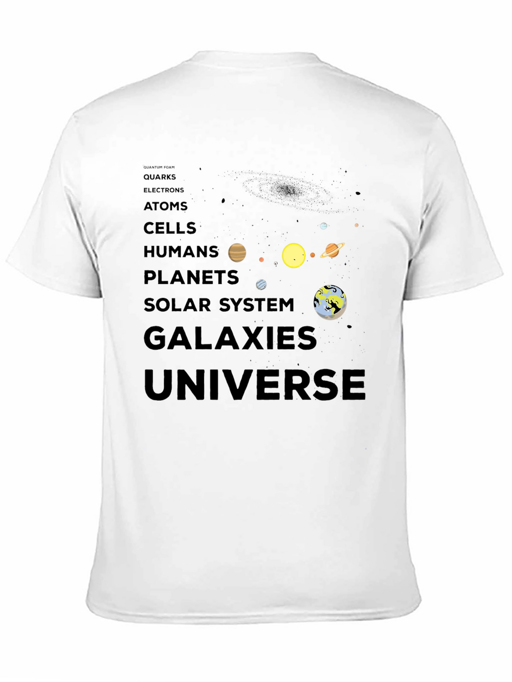 Universe Evolution Black T-Shirt