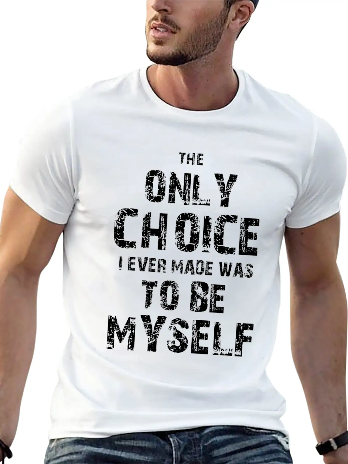 To Be Myself Made To Match Jordan 12 Dark Concord Breathable Soft Cotton T-Shirt – Timeless Casual Look