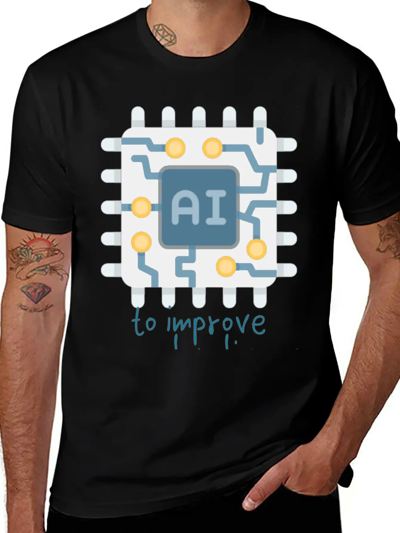 To Improve People S Lives Casual Graphic T-Shirt – Simple And Comfortable Daily Wear