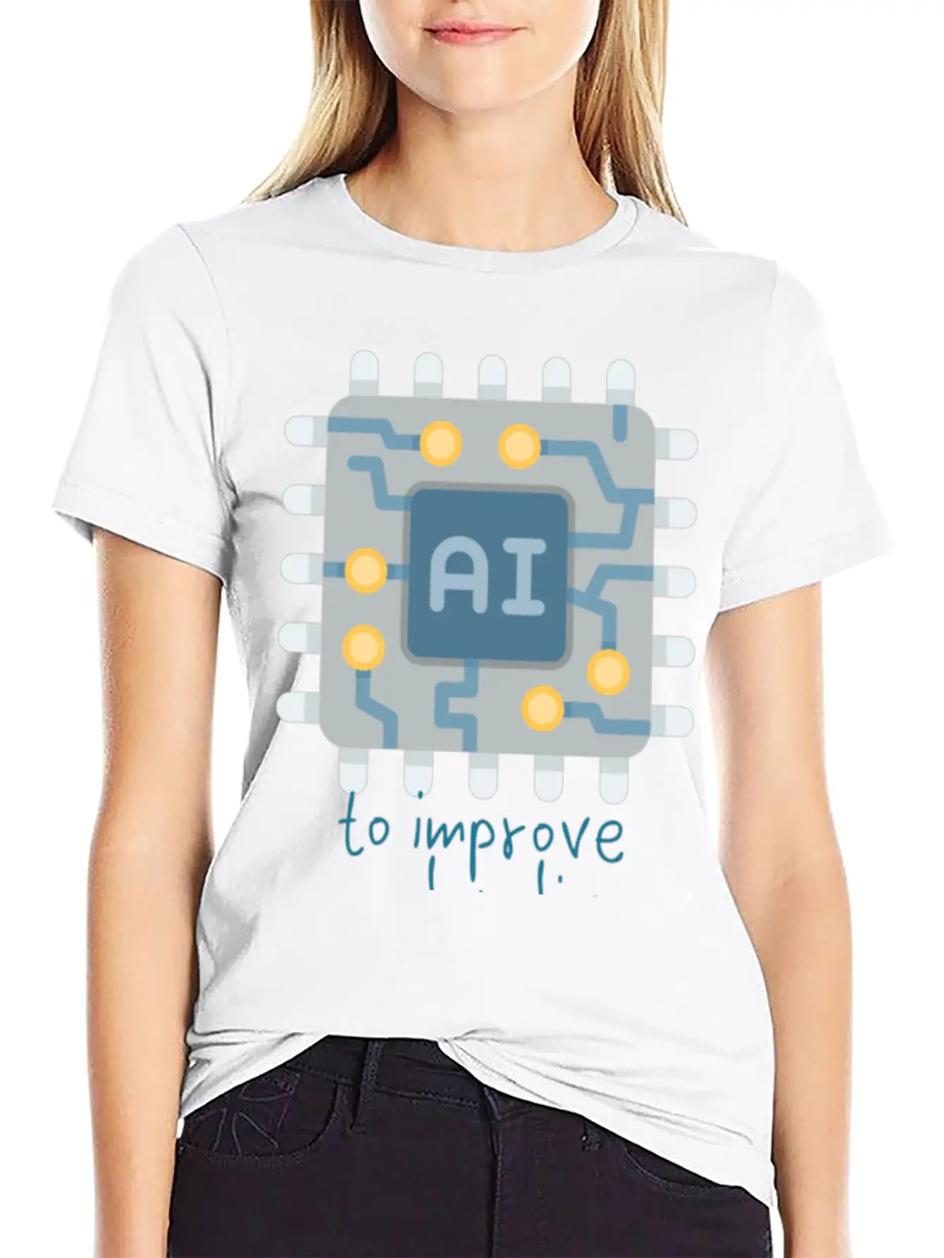 To Improve People S Lives Casual Graphic T-Shirt – Simple And Comfortable Daily Wear