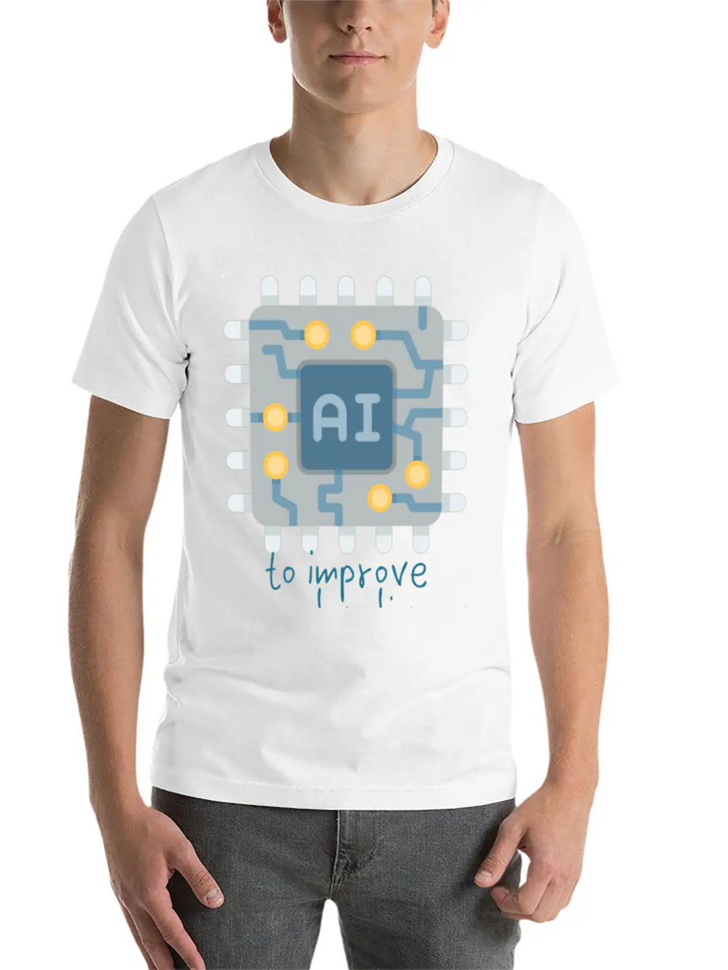 To Improve People S Lives Casual Graphic T-Shirt – Simple And Comfortable Daily Wear