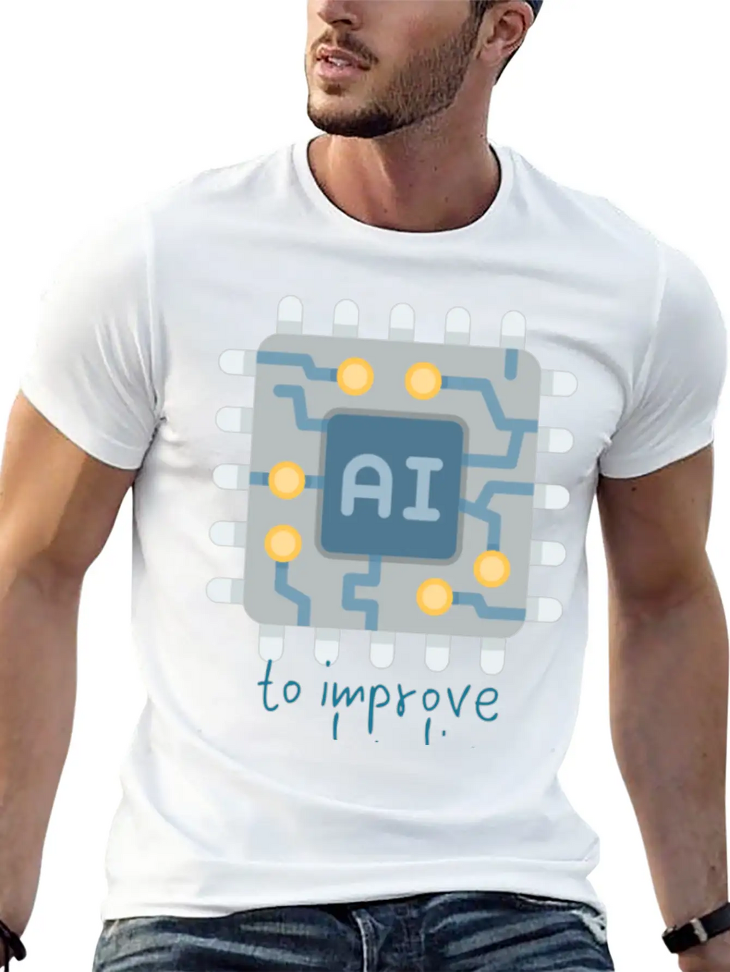 To Improve People S Lives Casual Graphic T-Shirt – Simple And Comfortable Daily Wear