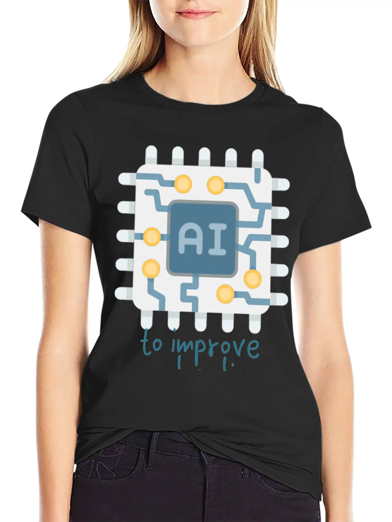 To Improve People S Lives Casual Graphic T-Shirt – Simple And Comfortable Daily Wear