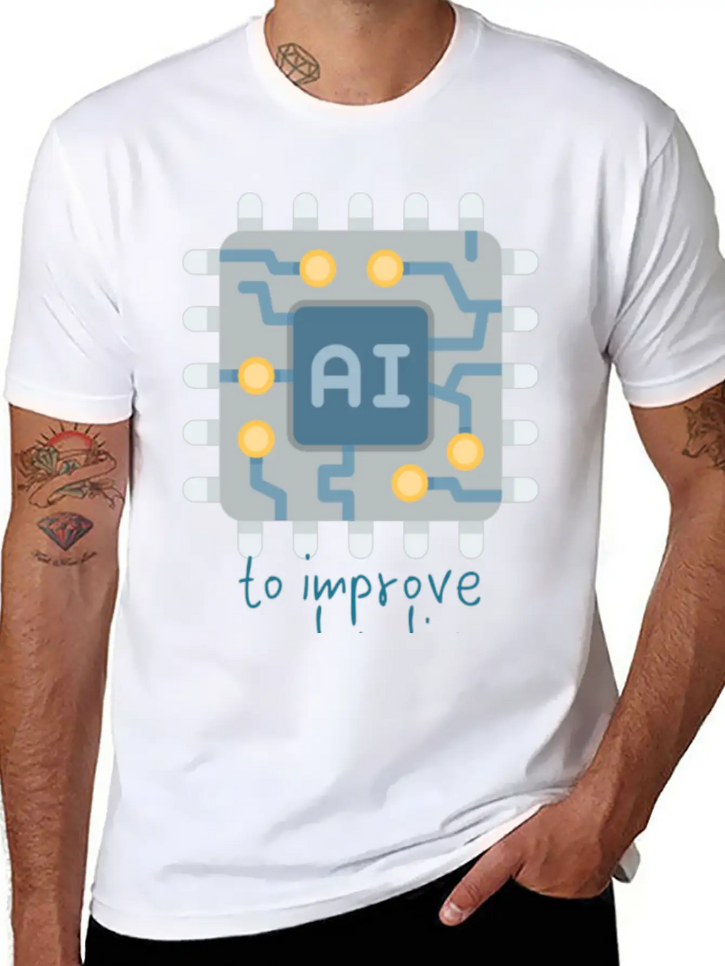 To Improve People S Lives Casual Graphic T-Shirt – Simple And Comfortable Daily Wear