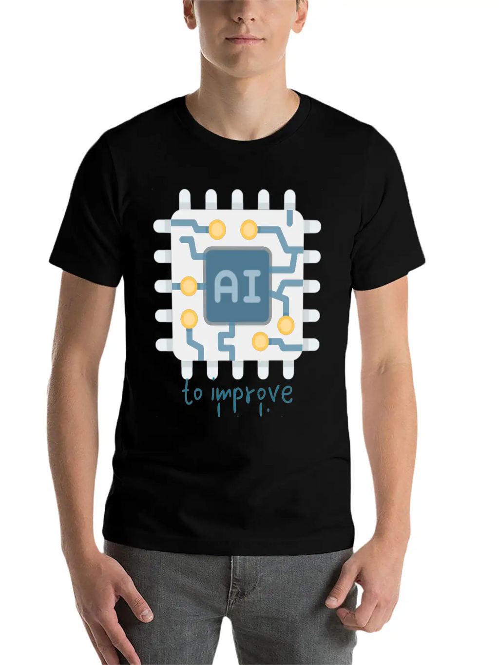To Improve People S Lives Casual Graphic T-Shirt – Simple And Comfortable Daily Wear