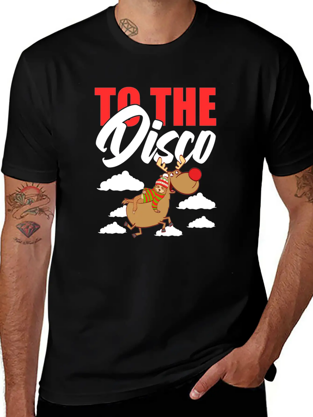 To The Disco Merry Christmas Happy New Year Breathable Soft Cotton T-Shirt – Timeless Casual Look