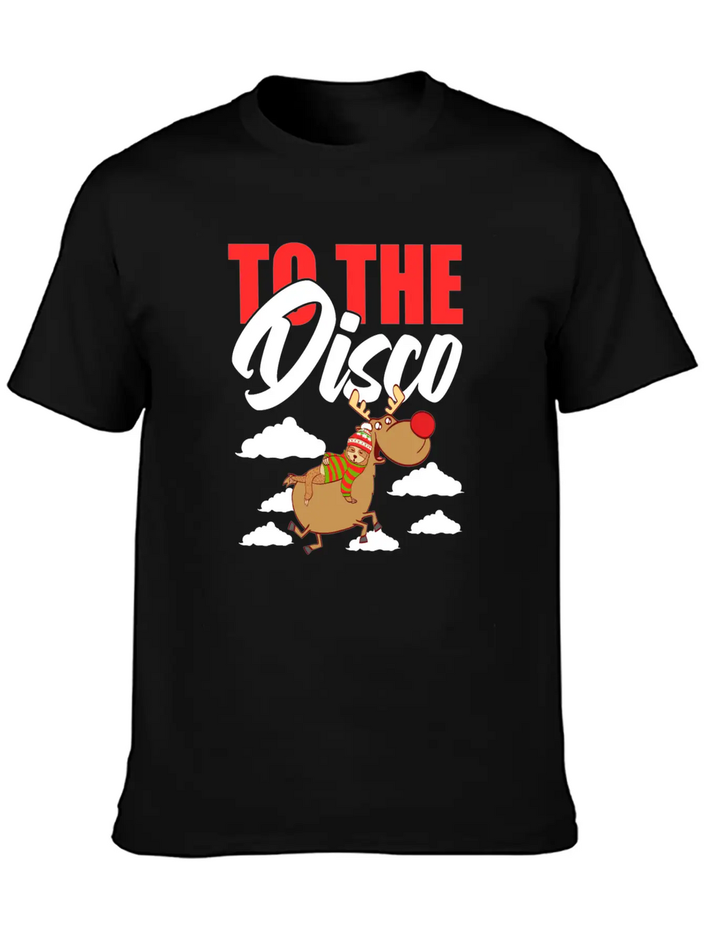 To The Disco Merry Christmas Happy New Year Breathable Soft Cotton T-Shirt – Timeless Casual Look