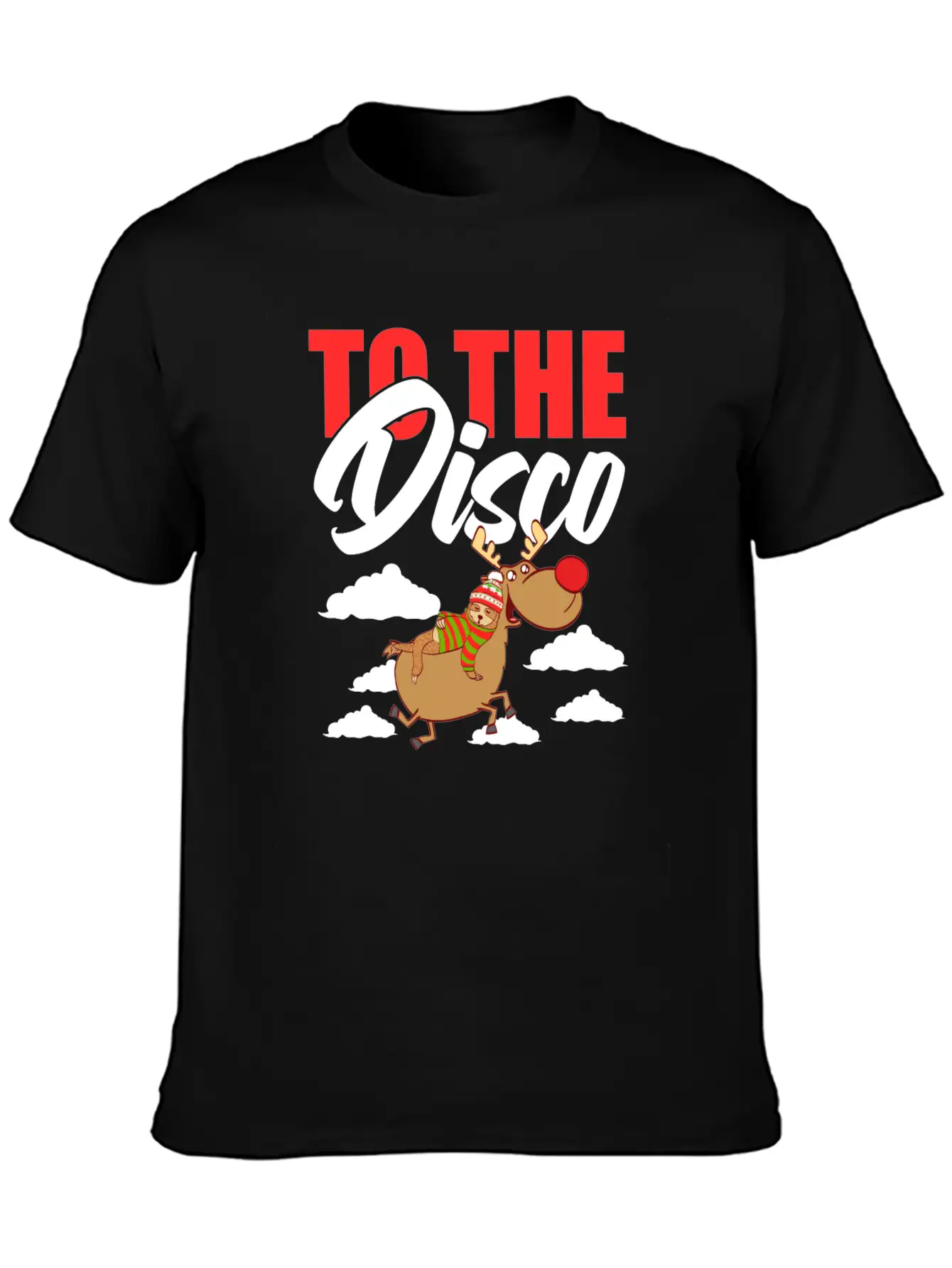To The Disco Merry Christmas Happy New Year Breathable Soft Cotton T-Shirt – Timeless Casual Look