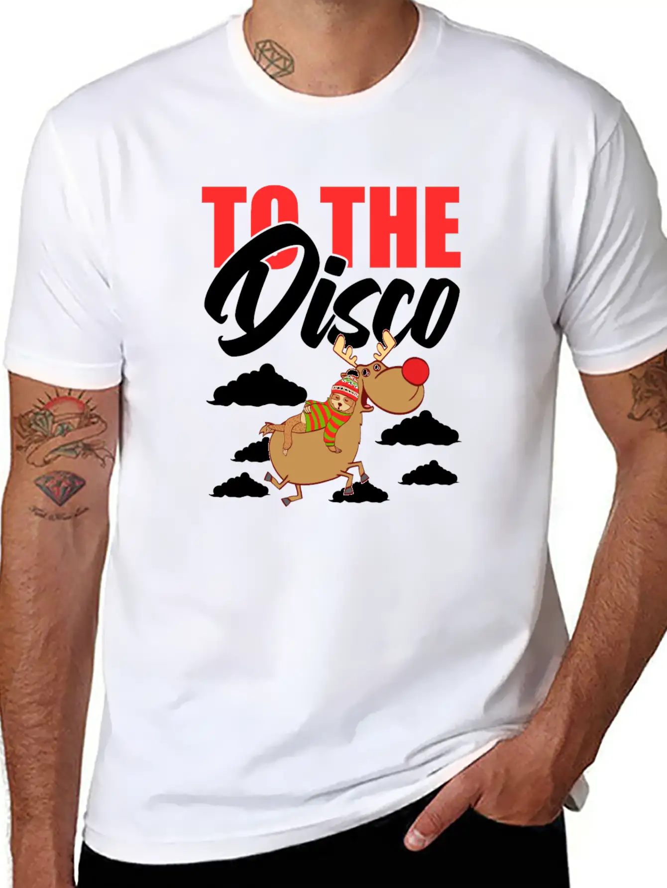 To The Disco Merry Christmas Happy New Year Breathable Soft Cotton T-Shirt – Timeless Casual Look