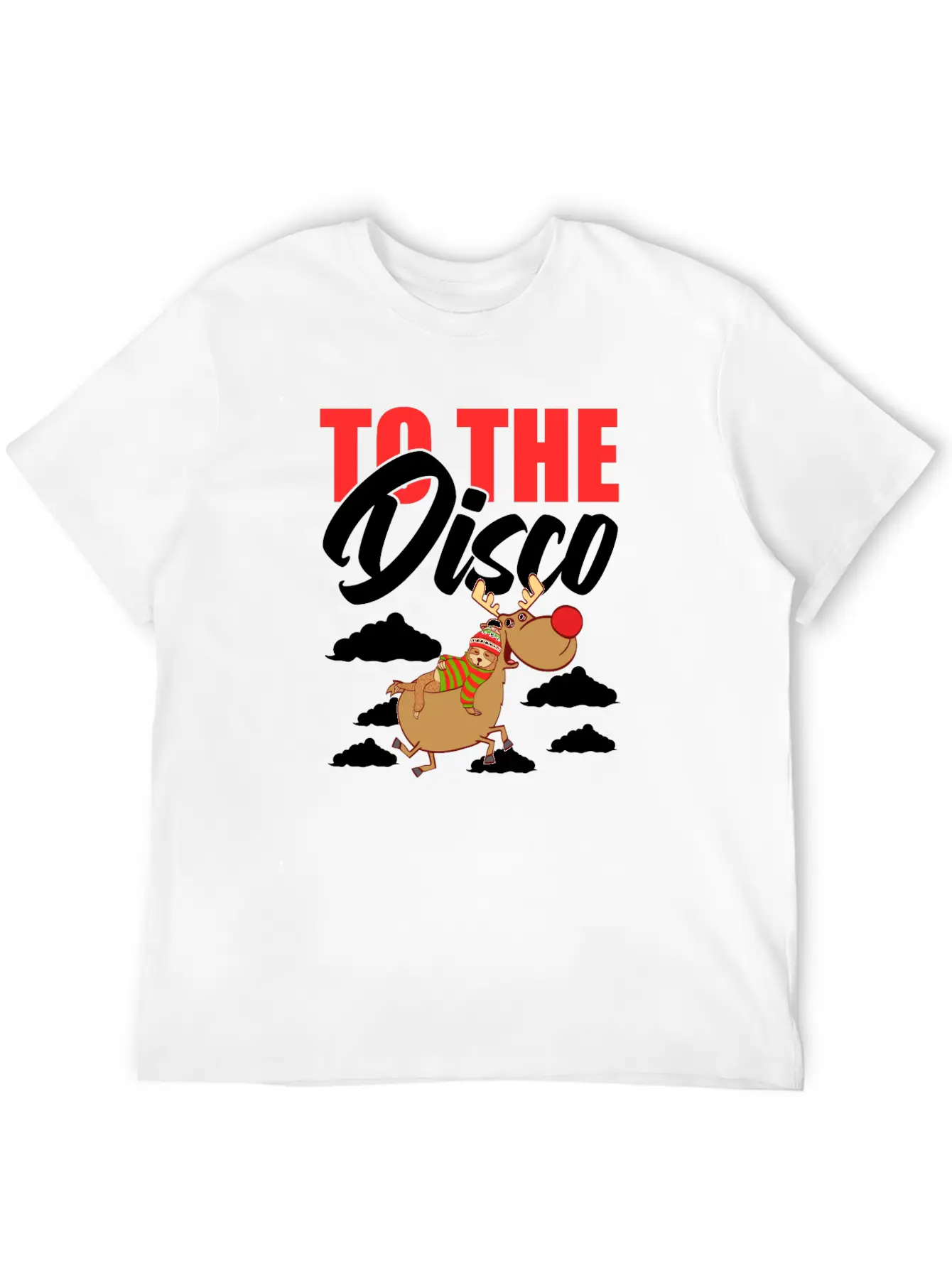 To The Disco Merry Christmas Happy New Year Breathable Soft Cotton T-Shirt – Timeless Casual Look