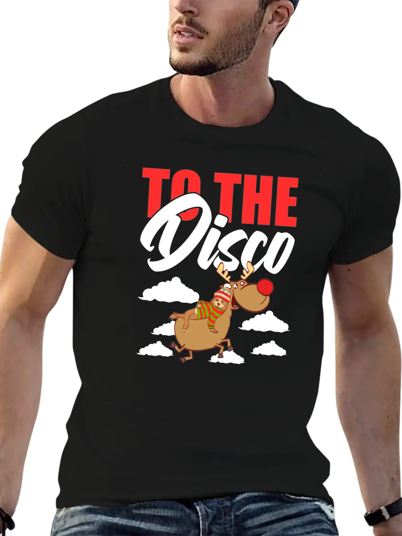 To The Disco Merry Christmas Happy New Year Breathable Soft Cotton T-Shirt – Timeless Casual Look