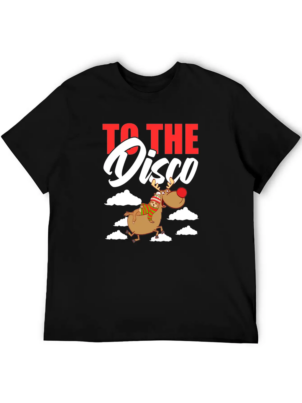 To The Disco Merry Christmas Happy New Year Breathable Soft Cotton T-Shirt – Timeless Casual Look