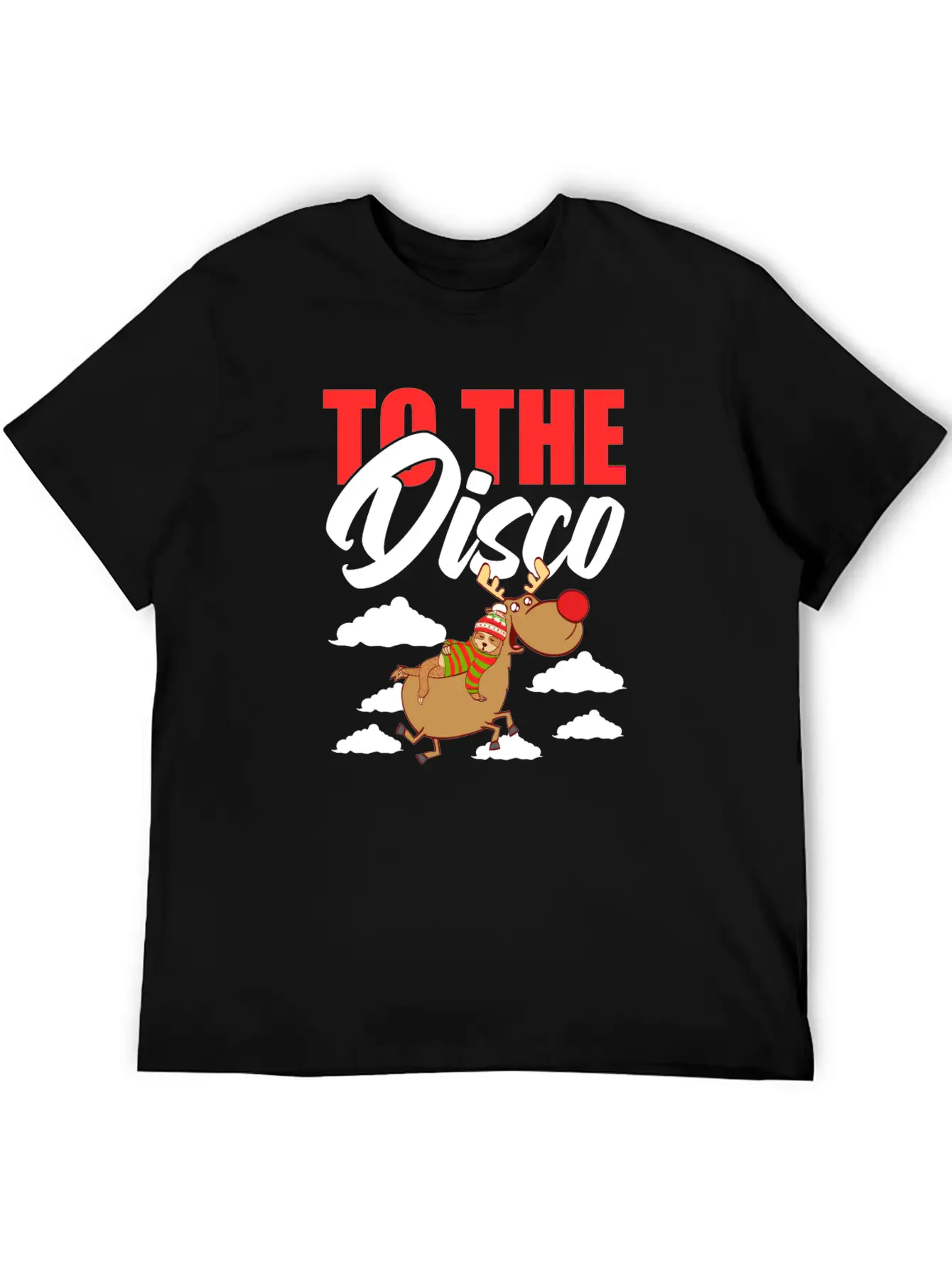 To The Disco Merry Christmas Happy New Year Breathable Soft Cotton T-Shirt – Timeless Casual Look