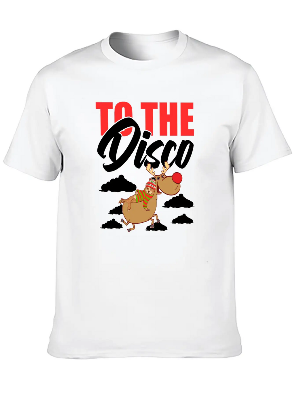To The Disco Merry Christmas Happy New Year Breathable Soft Cotton T-Shirt – Timeless Casual Look
