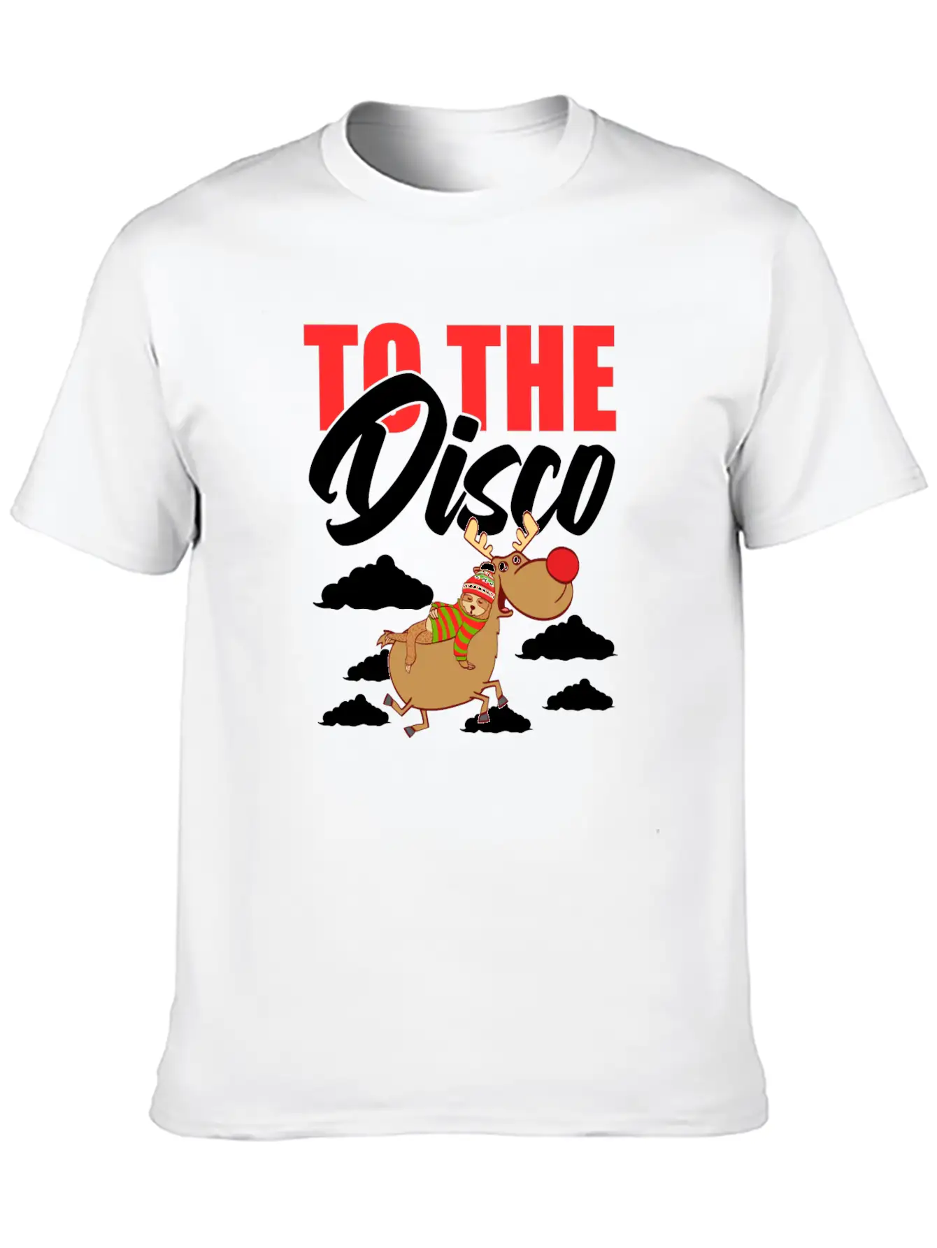 To The Disco Merry Christmas Happy New Year Breathable Soft Cotton T-Shirt – Timeless Casual Look