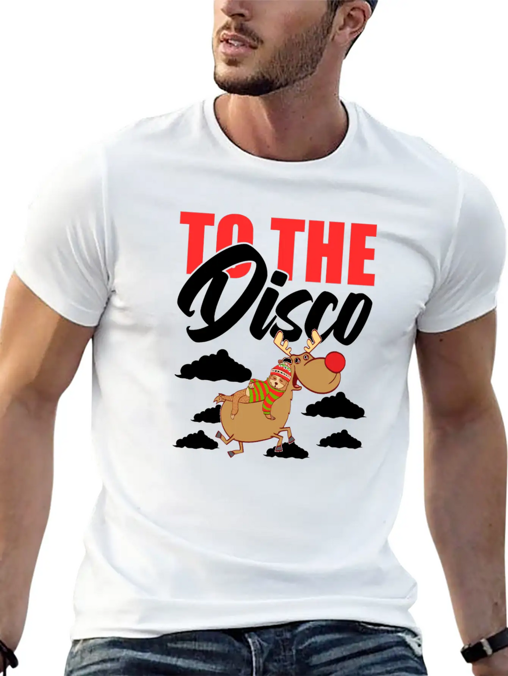 To The Disco Merry Christmas Happy New Year Breathable Soft Cotton T-Shirt – Timeless Casual Look