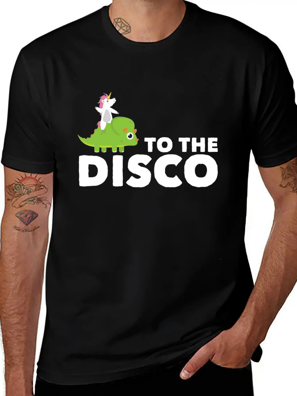 To The Disco Unicorn Unisex Casual T-Shirt – Clean Design For Daily Comfort