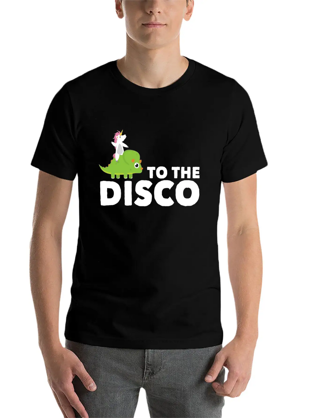 To The Disco Unicorn Unisex Casual T-Shirt – Clean Design For Daily Comfort