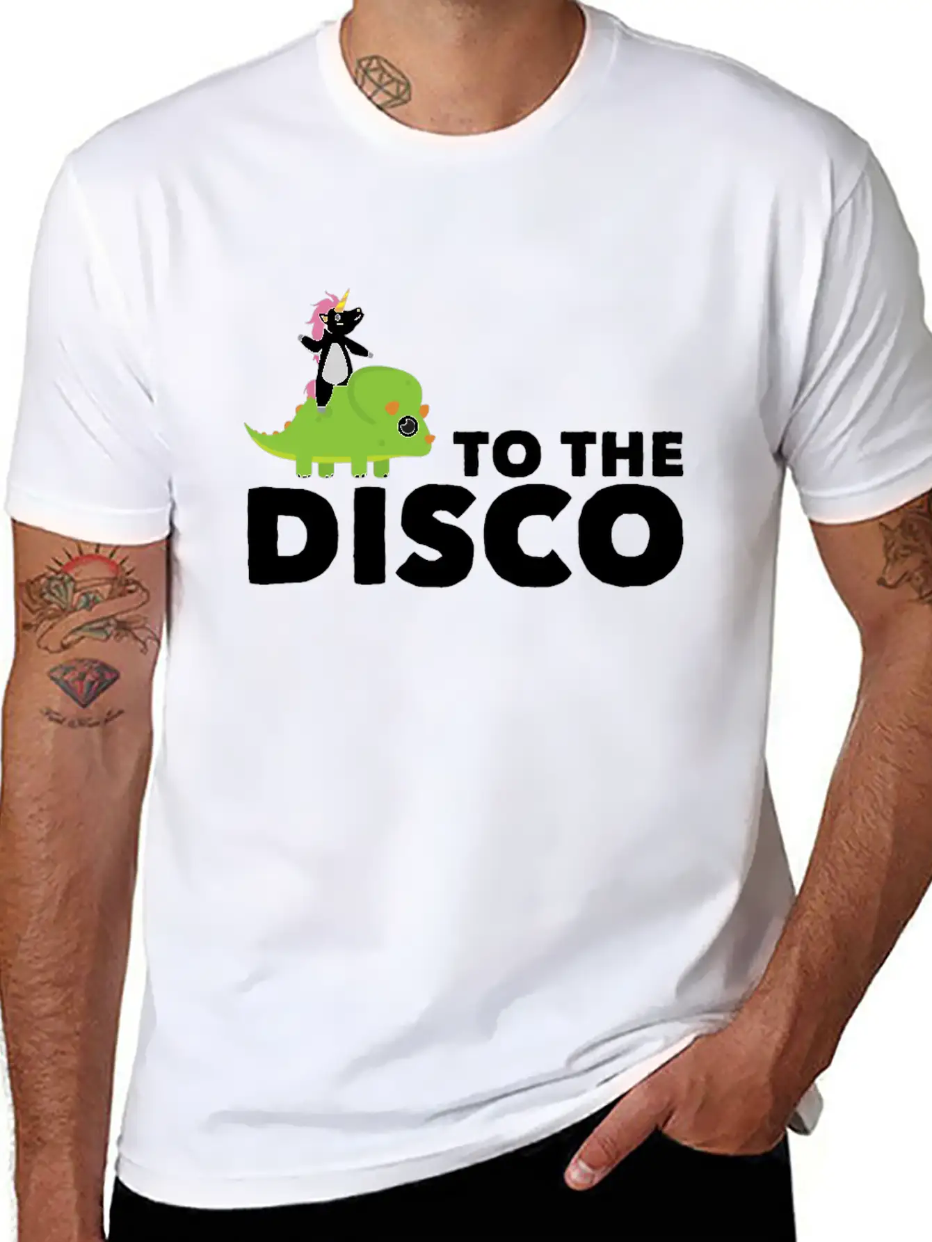 To The Disco Unicorn Unisex Casual T-Shirt – Clean Design For Daily Comfort