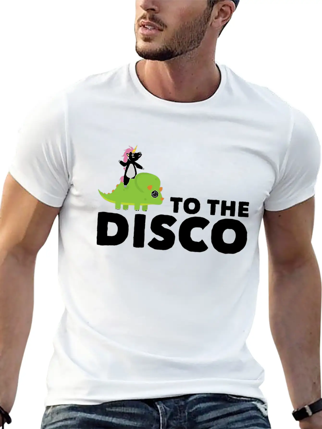 To The Disco Unicorn Unisex Casual T-Shirt – Clean Design For Daily Comfort