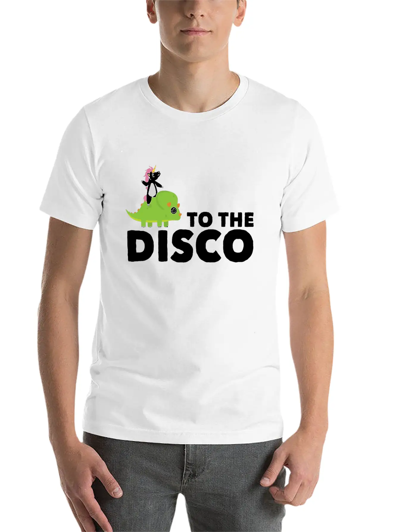 To The Disco Unicorn Unisex Casual T-Shirt – Clean Design For Daily Comfort