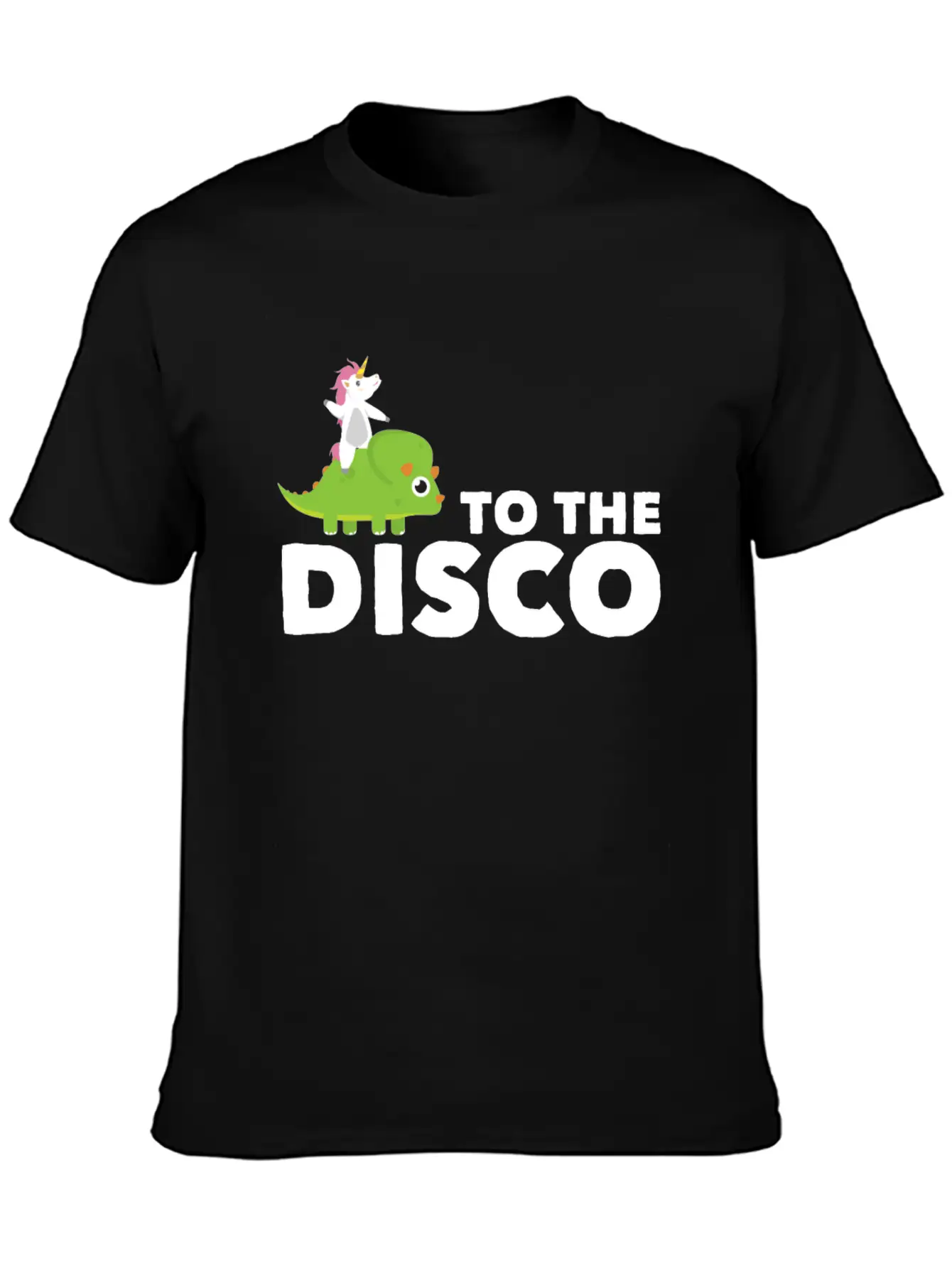 To The Disco Unicorn Unisex Casual T-Shirt – Clean Design For Daily Comfort