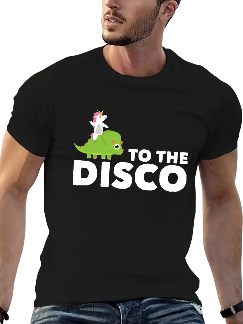 To The Disco Unicorn Unisex Casual T-Shirt – Clean Design For Daily Comfort