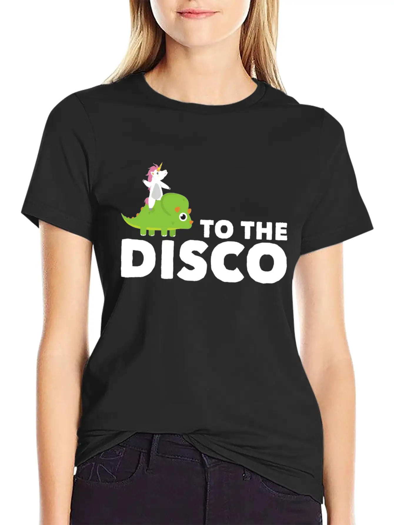To The Disco Unicorn Unisex Casual T-Shirt – Clean Design For Daily Comfort