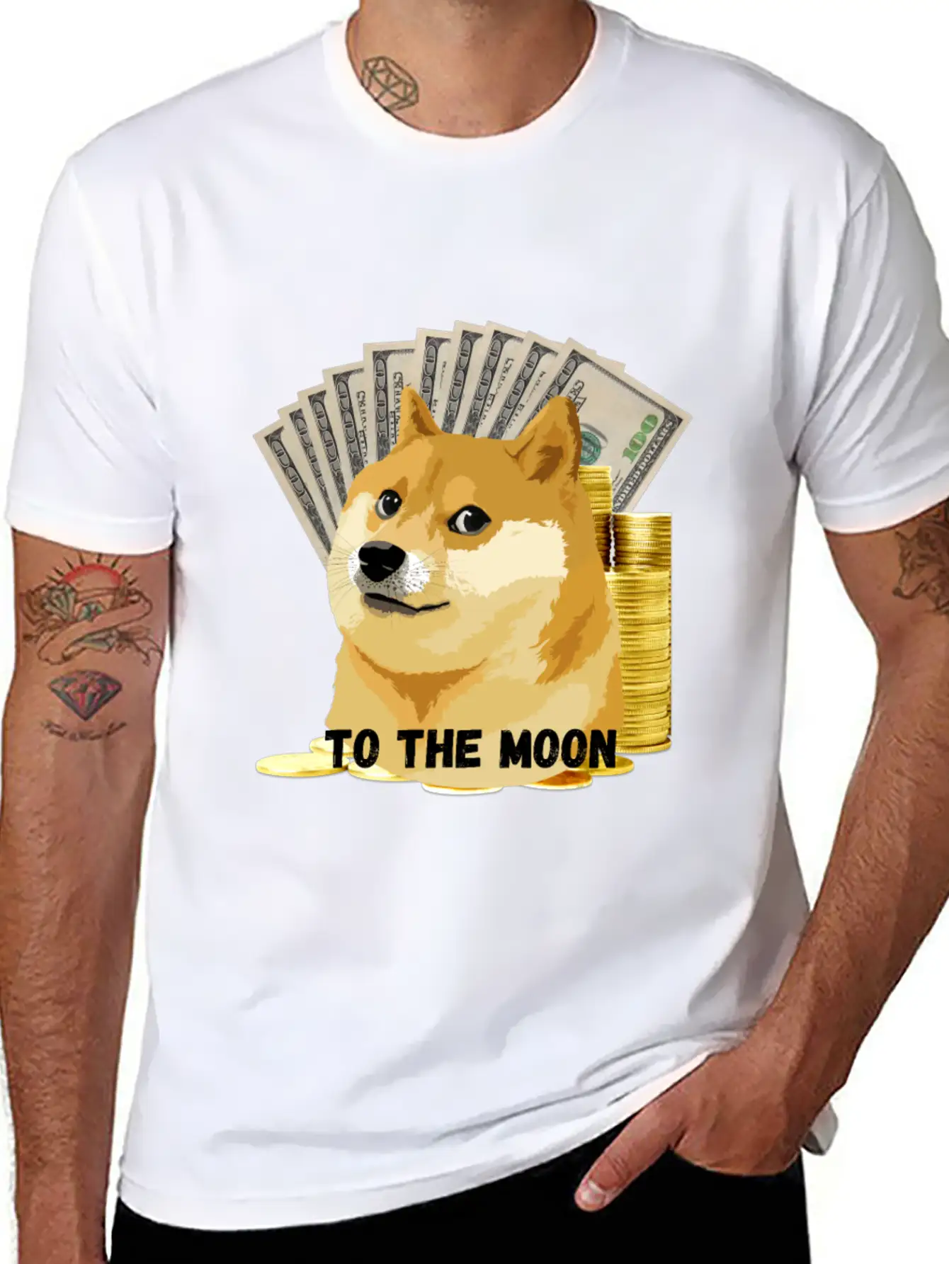 To The Moon Casual Graphic T-Shirt – Simple And Comfortable Daily Wear