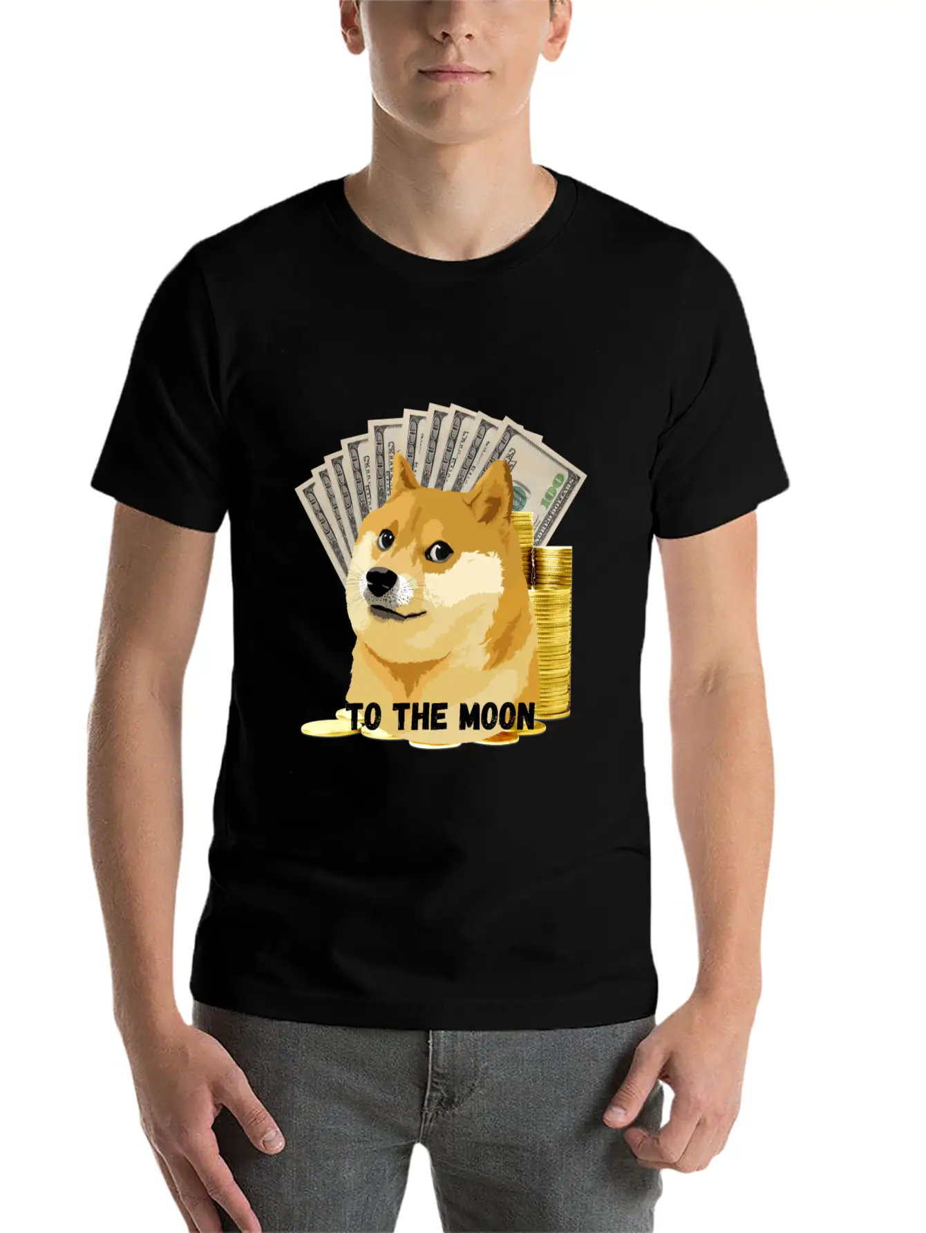 To The Moon Casual Graphic T-Shirt – Simple And Comfortable Daily Wear