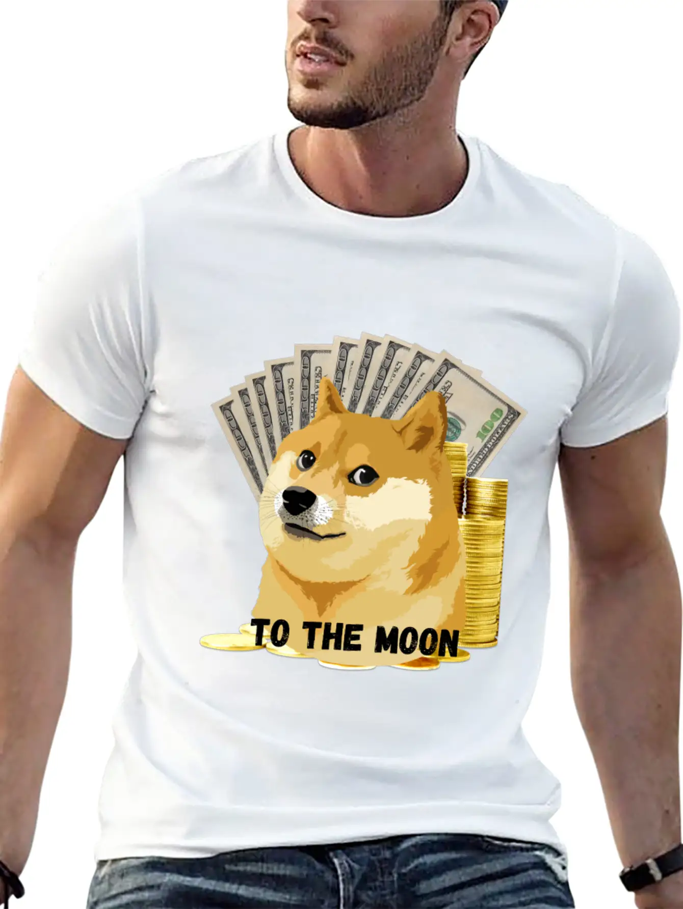 To The Moon Casual Graphic T-Shirt – Simple And Comfortable Daily Wear