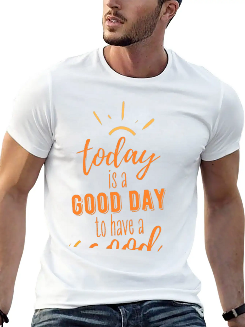 TODAY IS A GOOD DAY Breathable Soft Cotton T-Shirt – Timeless Casual Look