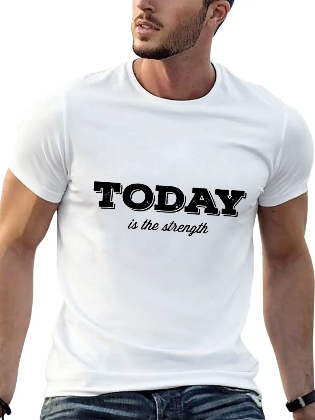 Today Is The Strength Essential Cotton Tee For Daily Outfits – Unisex Style