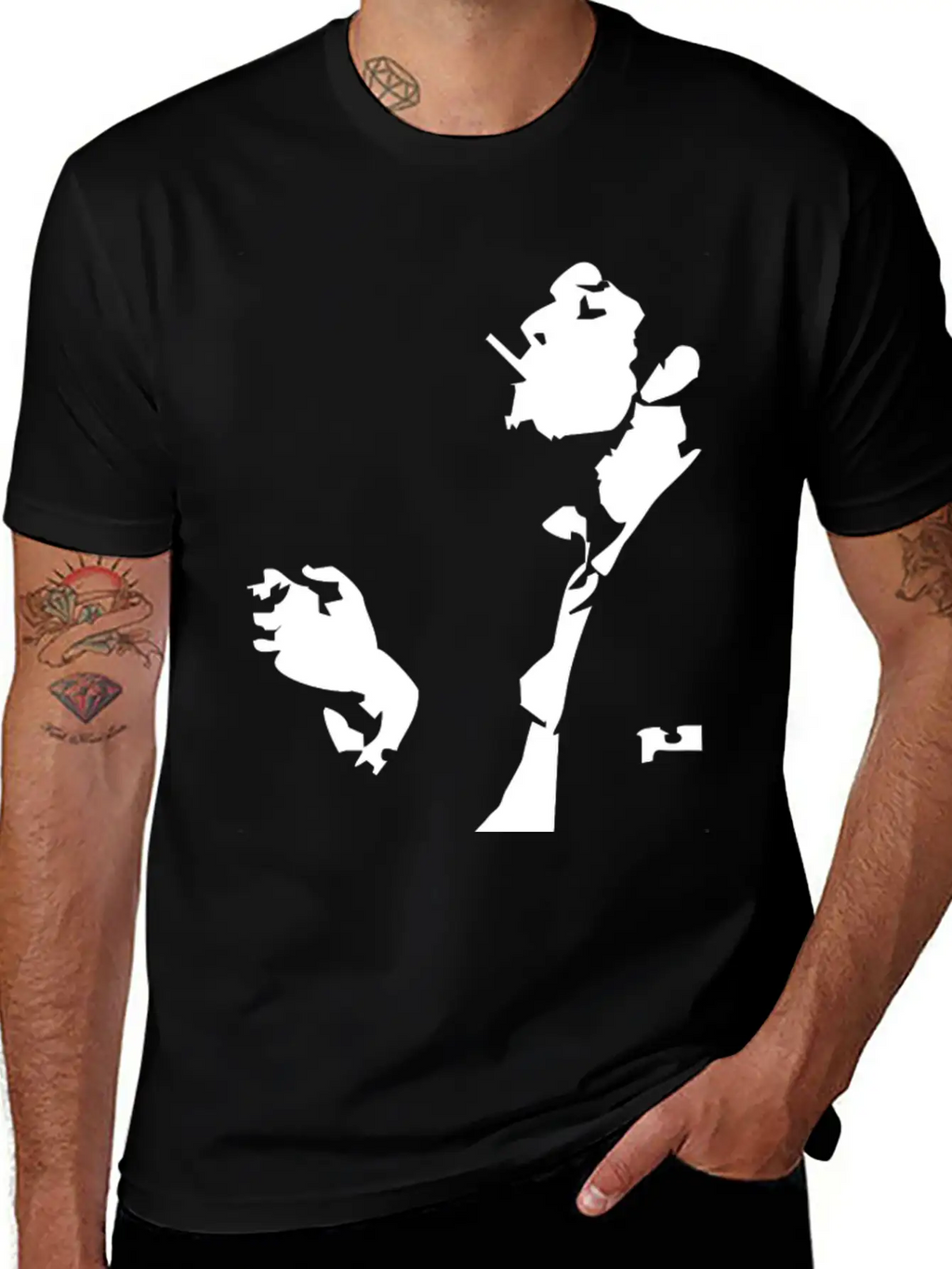 TOM WAITS ROCK INDIE ROCK POP MUSIC Stylish Everyday T-Shirt – Unisex Basic Cotton Tee