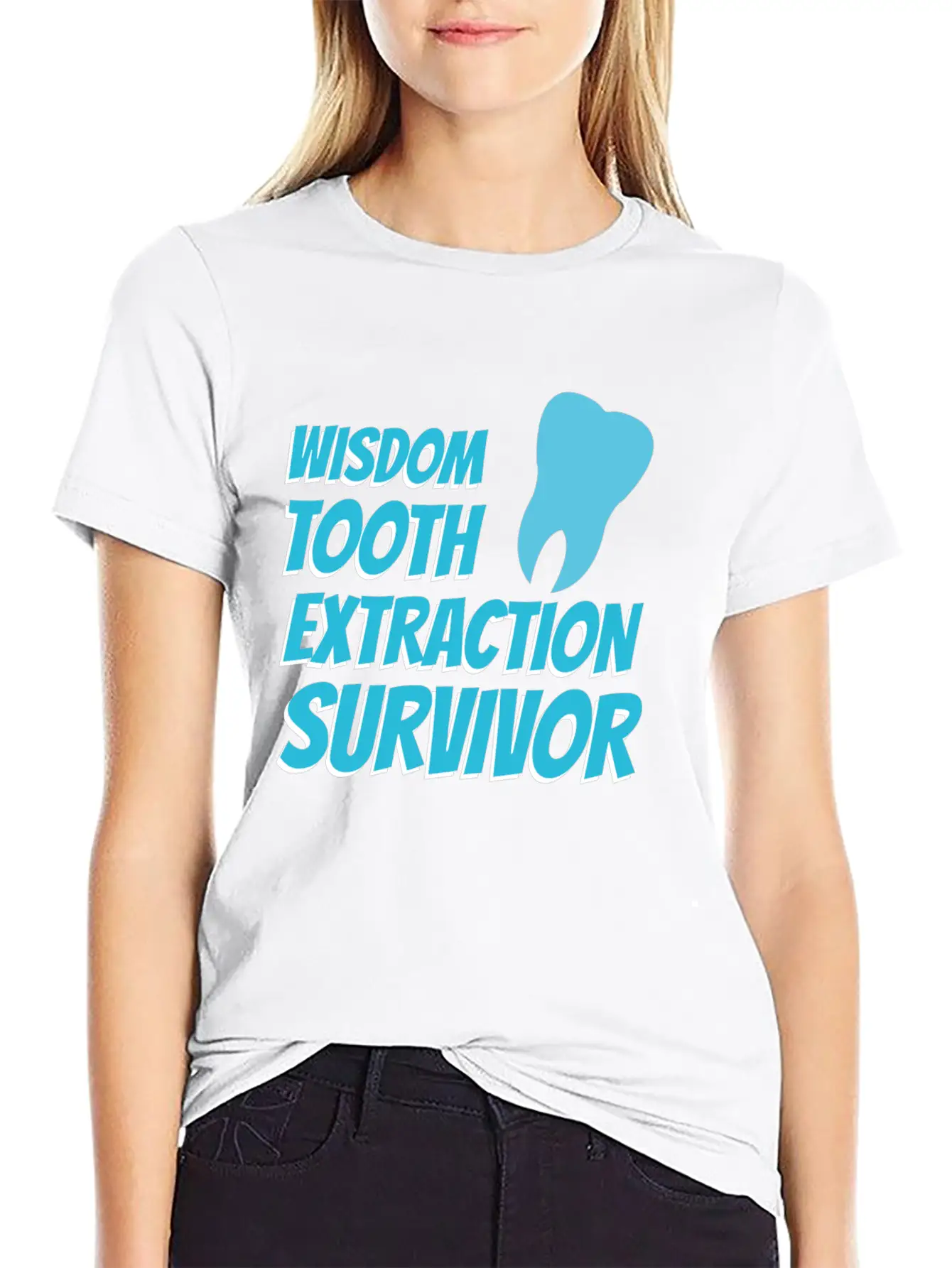 TOOTH EXTRACTION: Tooth Extraction Survivor Breathable Soft Cotton T-Shirt – Timeless Casual Look