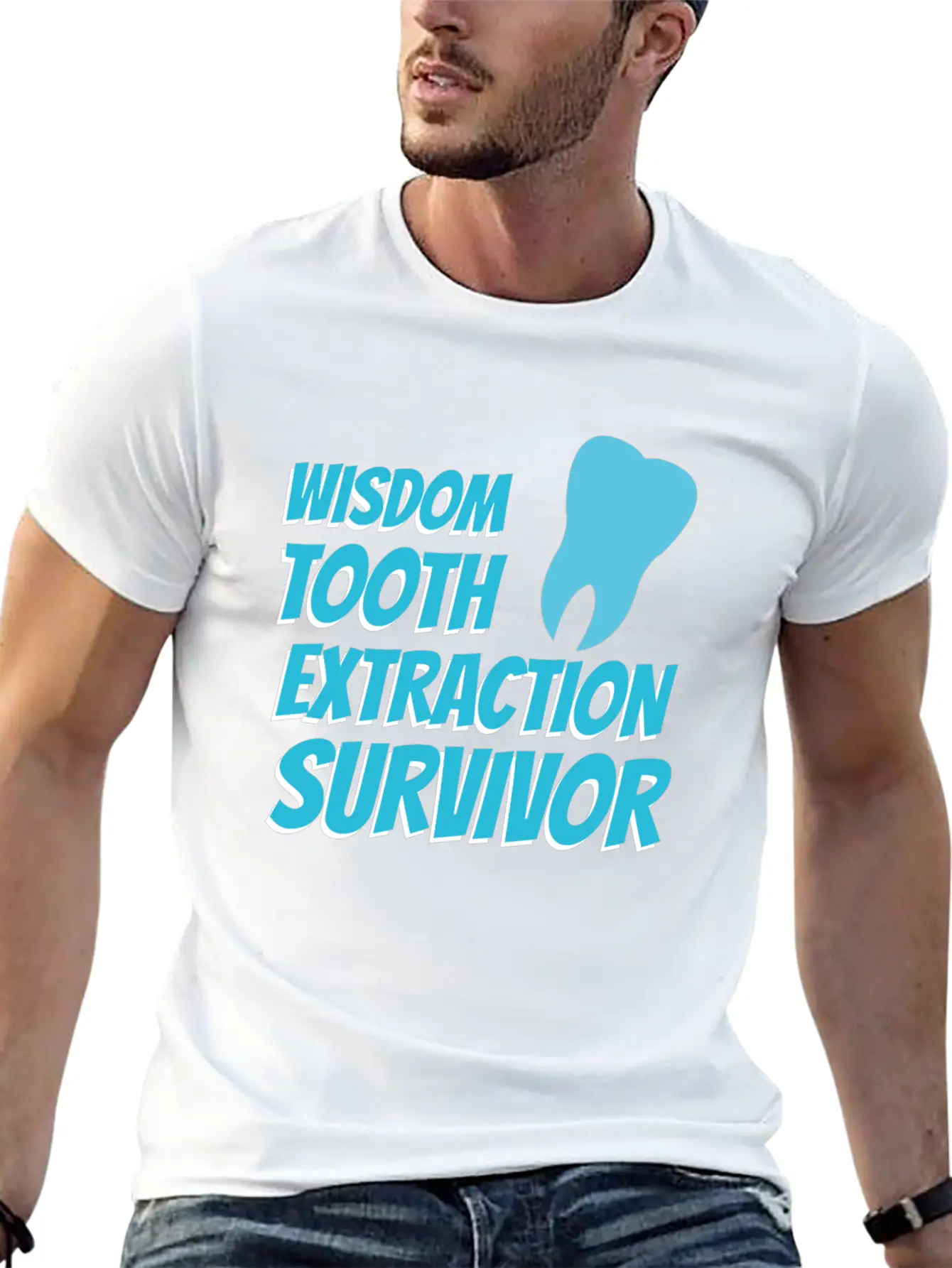 TOOTH EXTRACTION: Tooth Extraction Survivor Breathable Soft Cotton T-Shirt – Timeless Casual Look