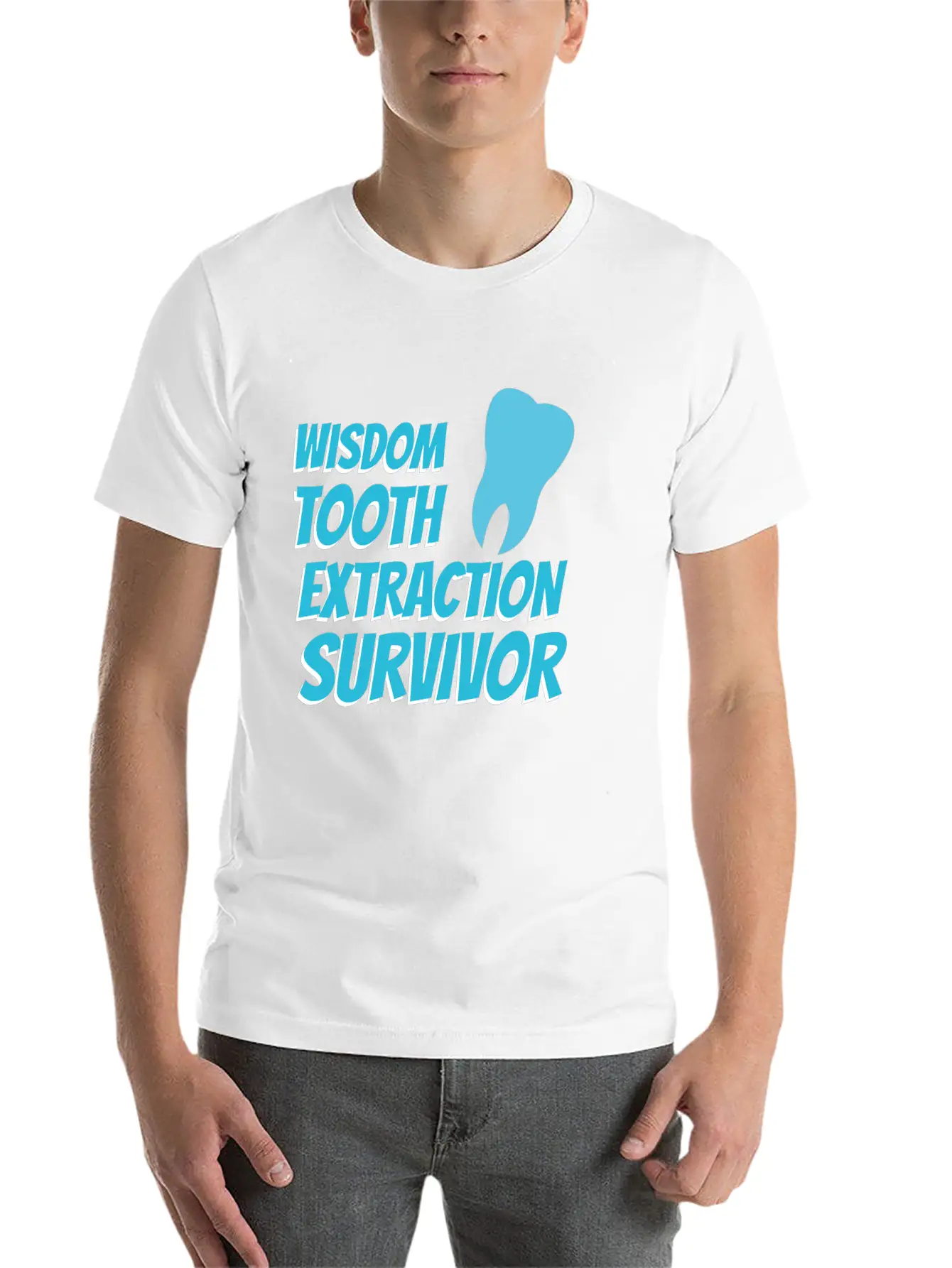 TOOTH EXTRACTION: Tooth Extraction Survivor Breathable Soft Cotton T-Shirt – Timeless Casual Look