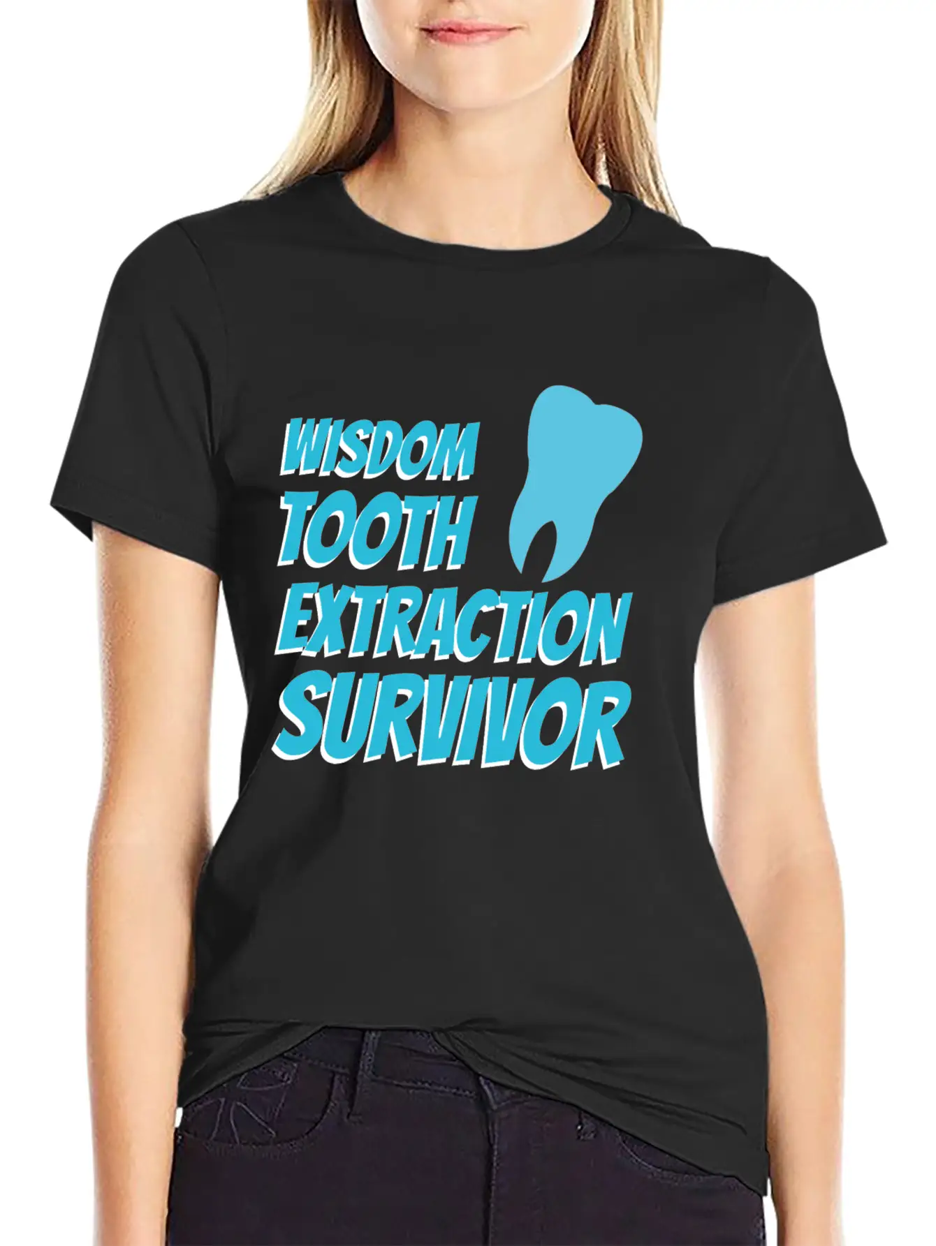 TOOTH EXTRACTION: Tooth Extraction Survivor Breathable Soft Cotton T-Shirt – Timeless Casual Look