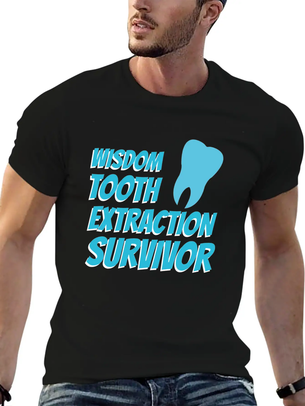 TOOTH EXTRACTION: Tooth Extraction Survivor Breathable Soft Cotton T-Shirt – Timeless Casual Look