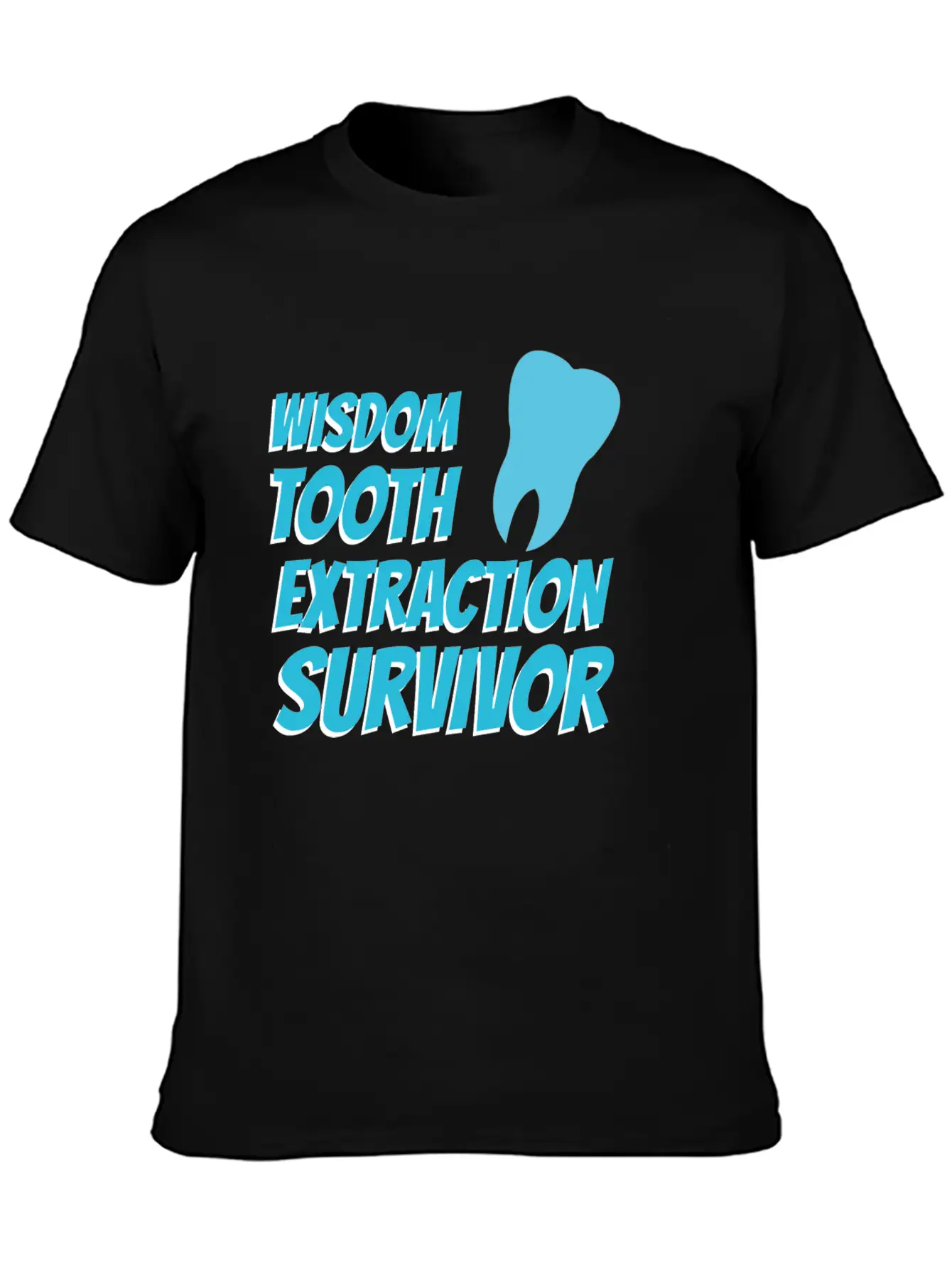 TOOTH EXTRACTION: Tooth Extraction Survivor Breathable Soft Cotton T-Shirt – Timeless Casual Look