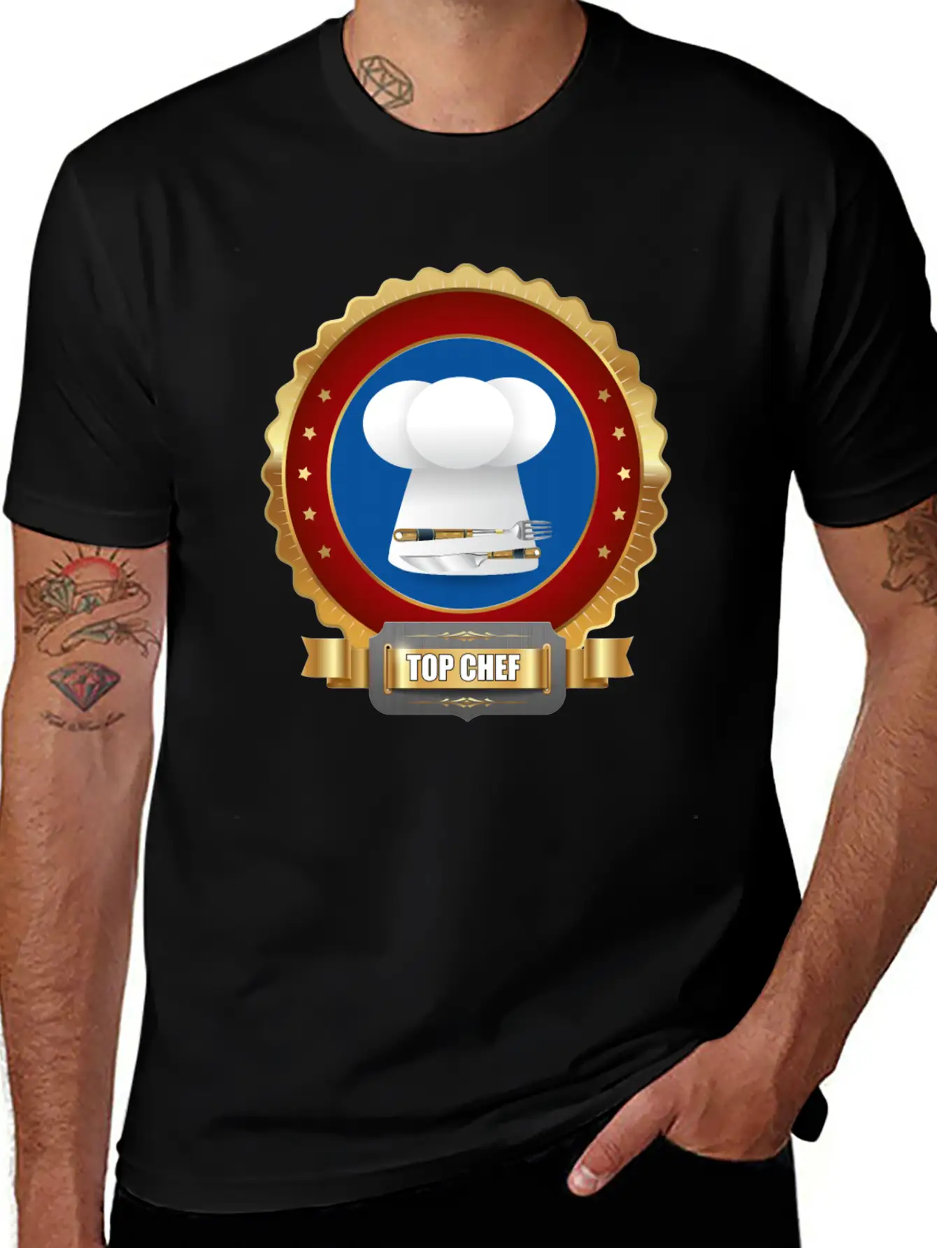 Top Chef Award For Cooking Casual Graphic T-Shirt – Simple And Comfortable Daily Wear