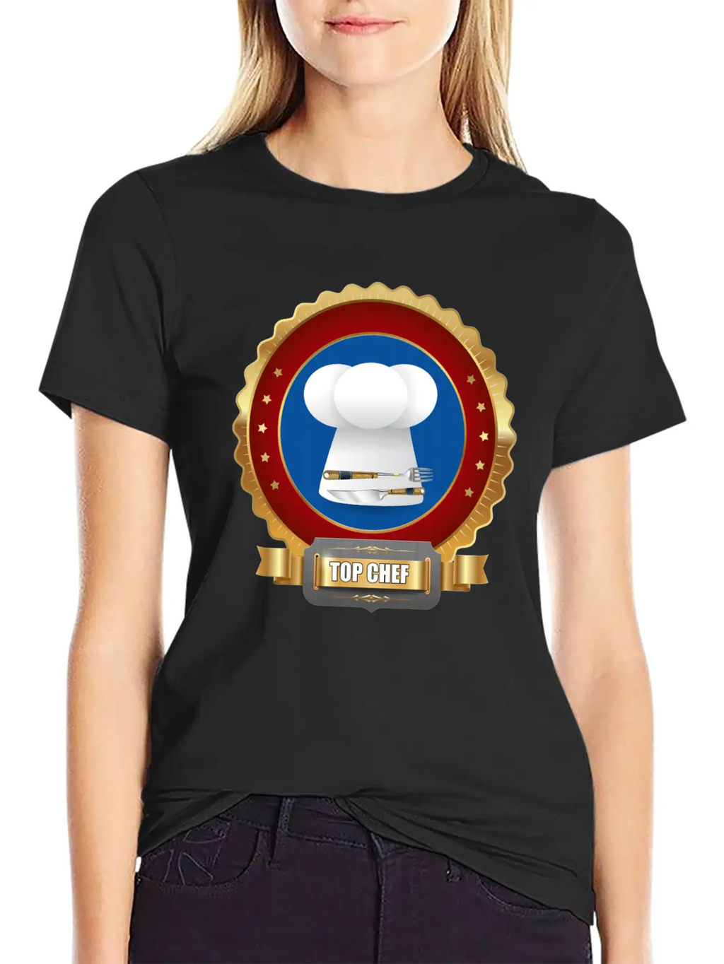 Top Chef Award For Cooking Casual Graphic T-Shirt – Simple And Comfortable Daily Wear