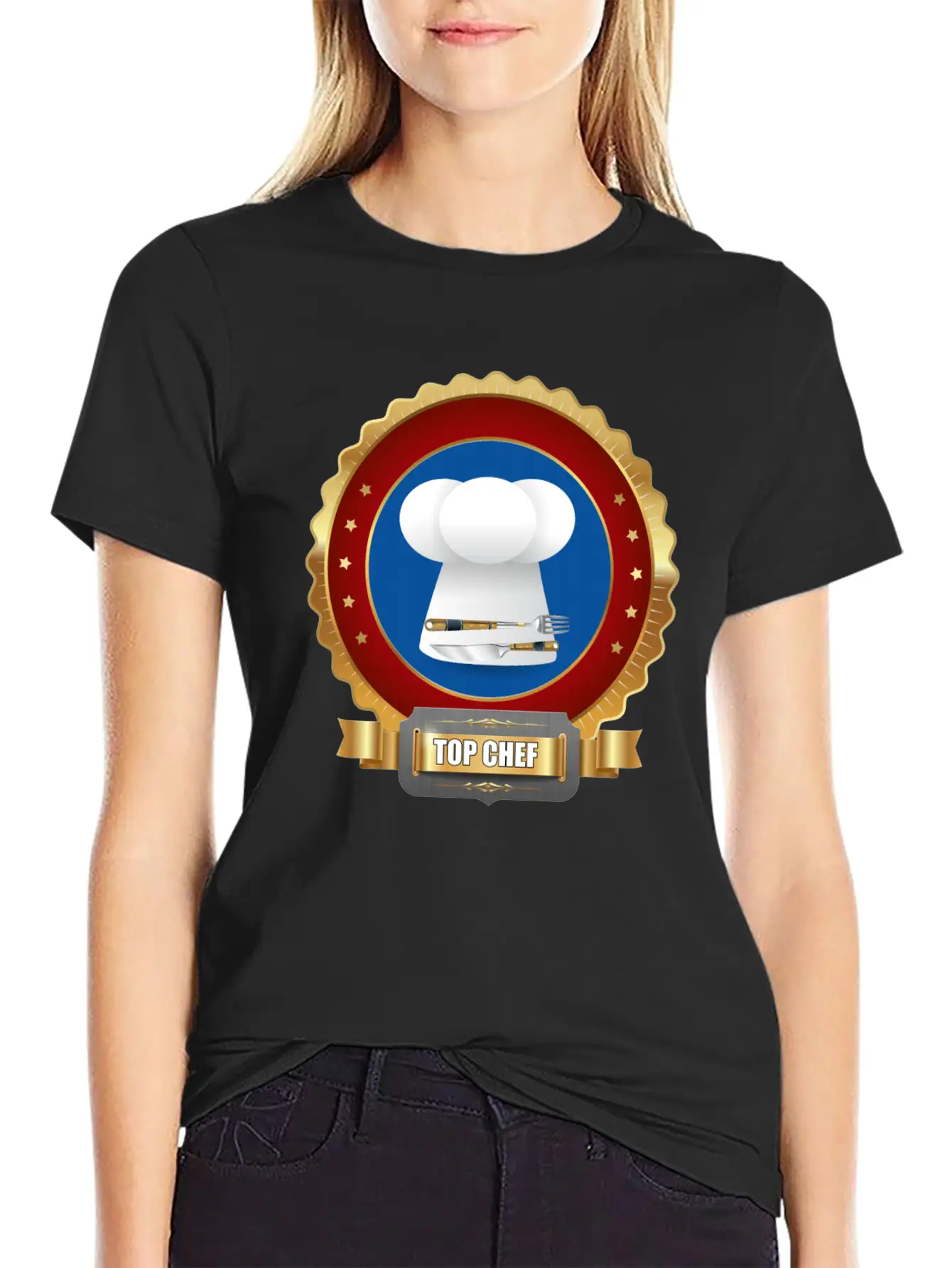 Top Chef Award For Cooking Casual Graphic T-Shirt – Simple And Comfortable Daily Wear
