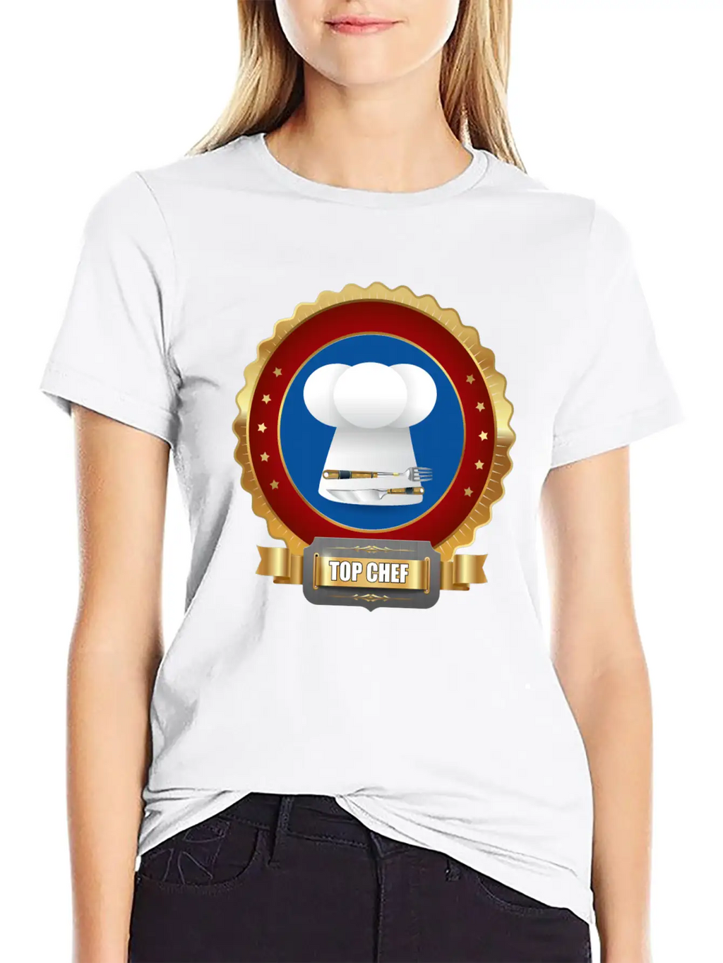 Top Chef Award For Cooking Casual Graphic T-Shirt – Simple And Comfortable Daily Wear